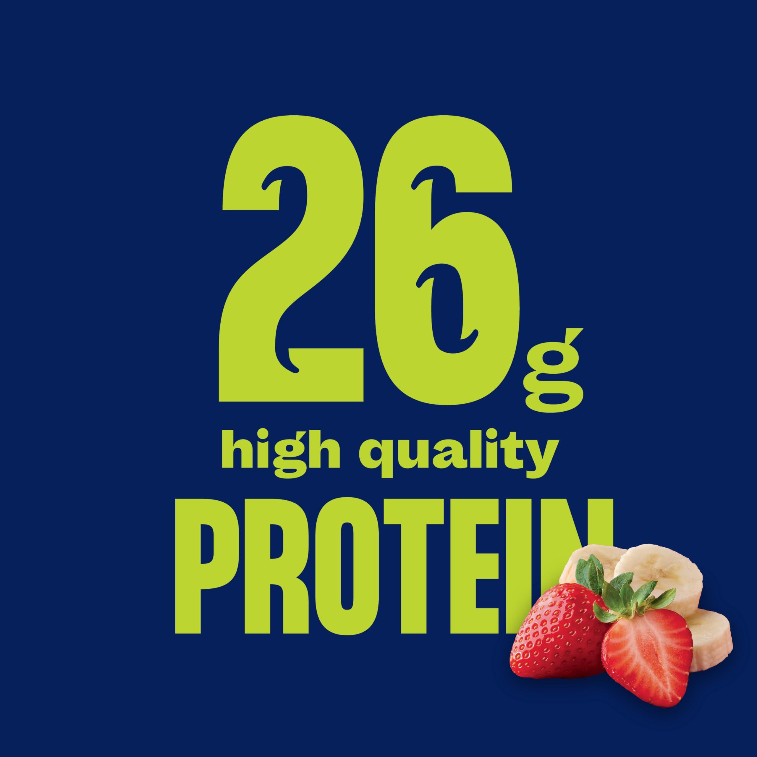 Core Power Protein Shake, Strawberry Banana, 26g Bottle, 14oz, 12 Pack - Image 6