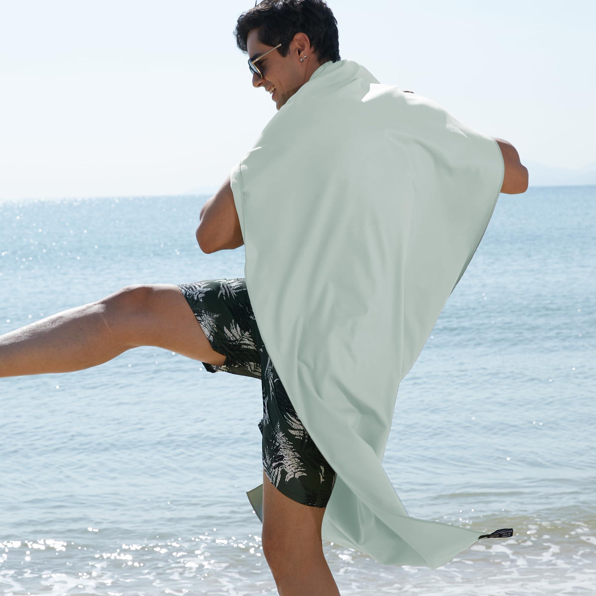 Rainleaf Microfiber Towel Perfect Travel & Gym & Camping Towel. Quick Dry - Super Absorbent - Ultra Compact - Lightweight. Suitable for Trip, Beach, Shower, Backpacking, Pool - Image 6