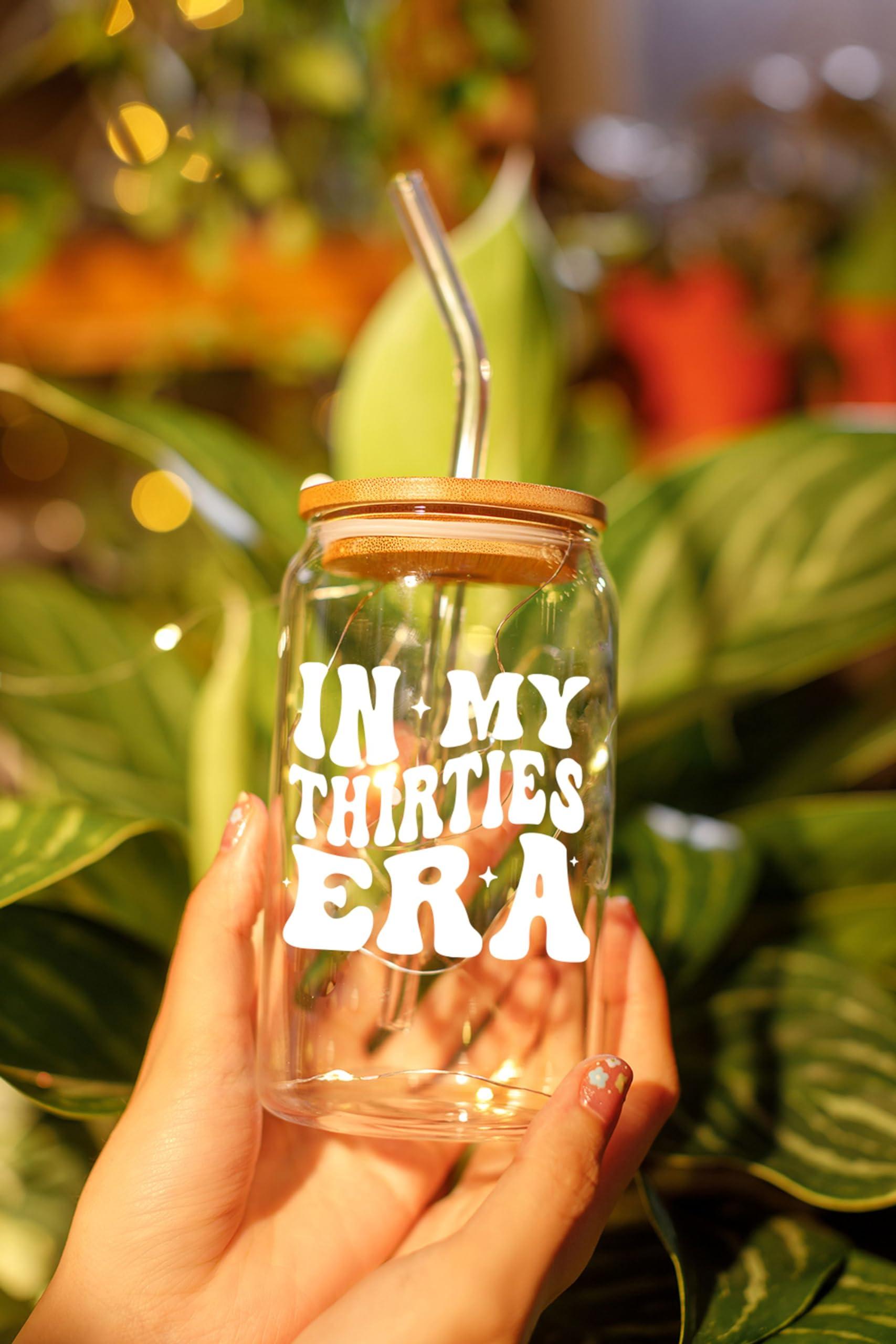 NewEleven 30th Birthday Gifts For Women - 30s Birthday Decorations - 30 Year Old Gifts For Her, Woman, Sister, Mom, Daughter, Best Friend - In My Thirties Era Glass - 16 Oz Coffee Glass - Image 8