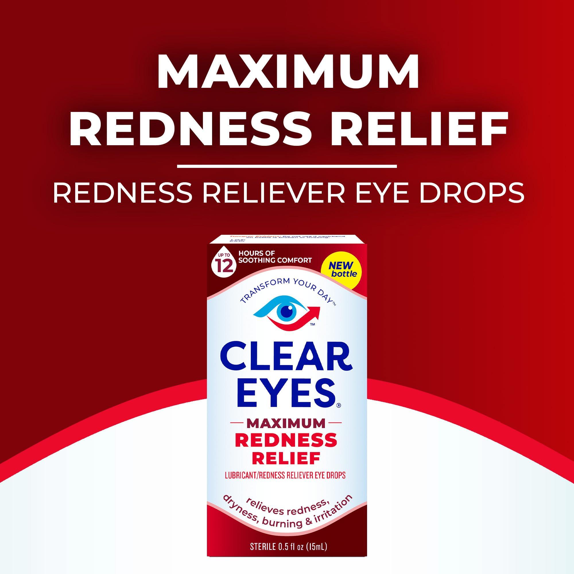 Clear Eyes | Maximum Redness Relief Eye Drops | 0.5 FL OZ - Image 7