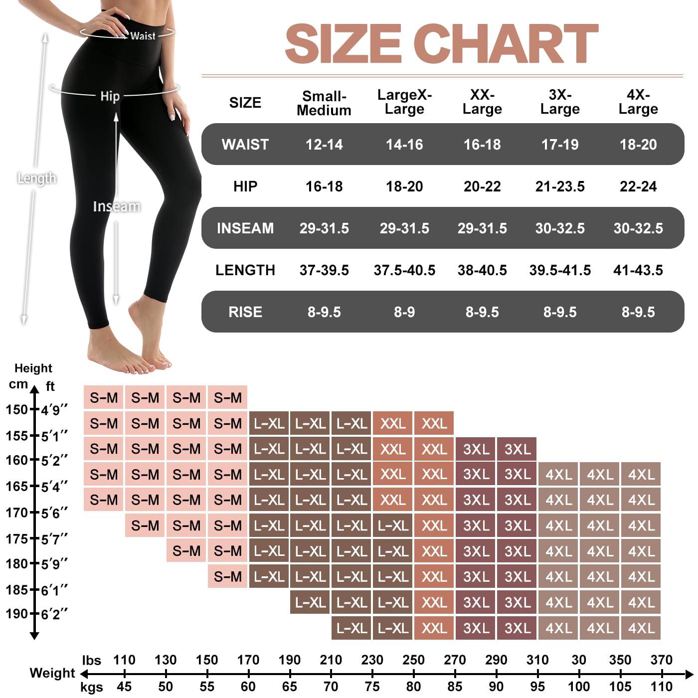 4 Pack Leggings for Women Butt Lift High Waisted Tummy Control No See-Through Yoga Pants Workout Running Leggings - Image 6