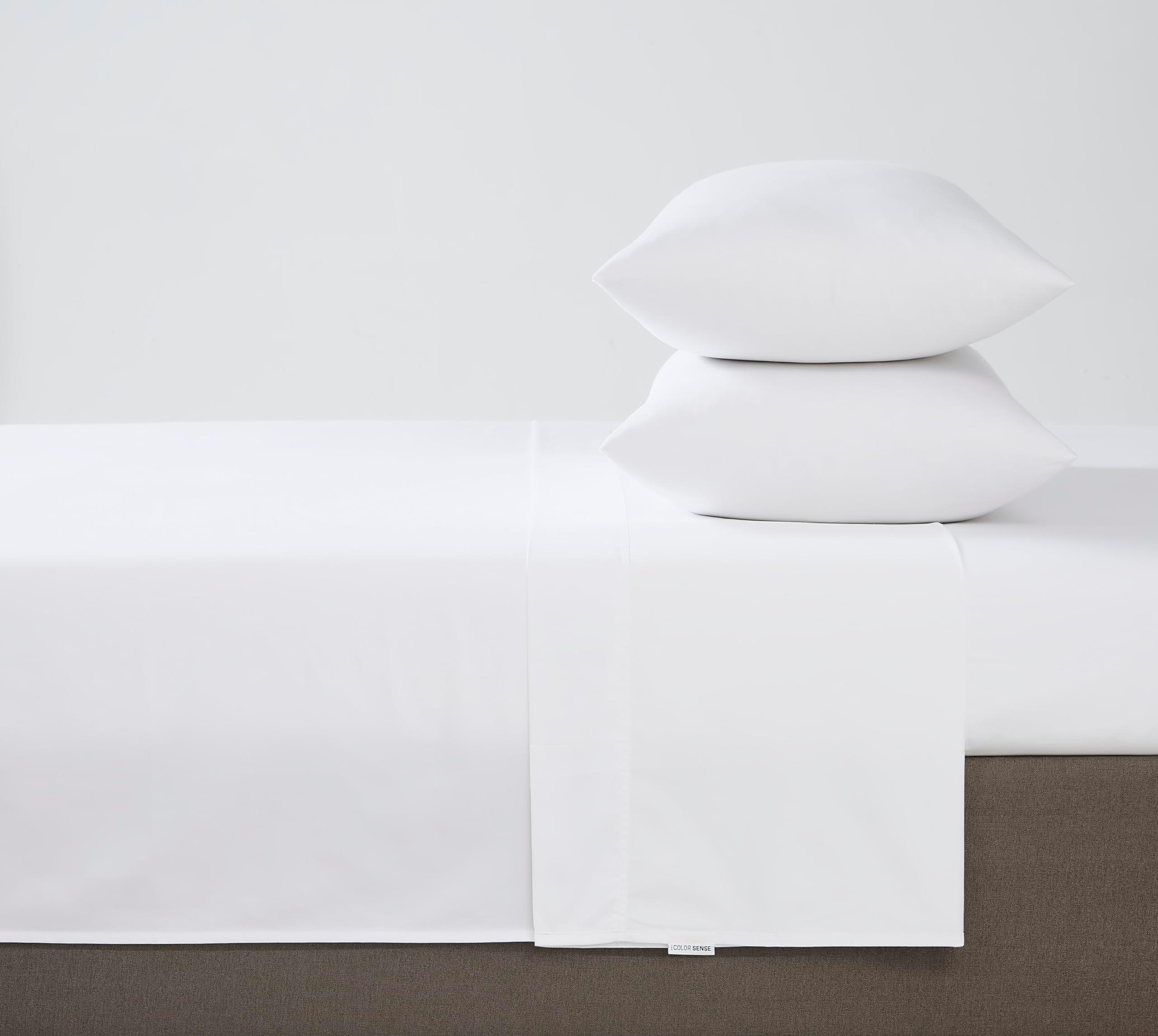 Linen Closet Luxury Cotton 1200 Thread Count Hotel Luxury 4-Piece Sheet Set, Queen, White - Image 5