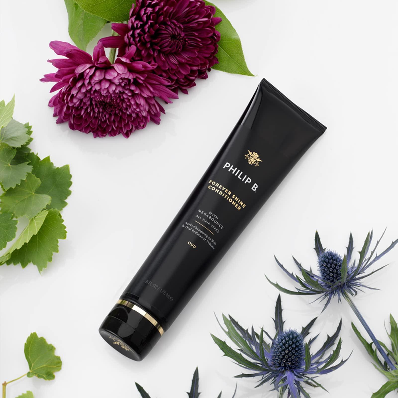 PHILIP B. Forever Shine Hair Conditioner With Notes of Pure Oud, 32 oz. (947 ml) - With Megabounce, Add Volume & Shine for Days, For All Hair Types - Image 9
