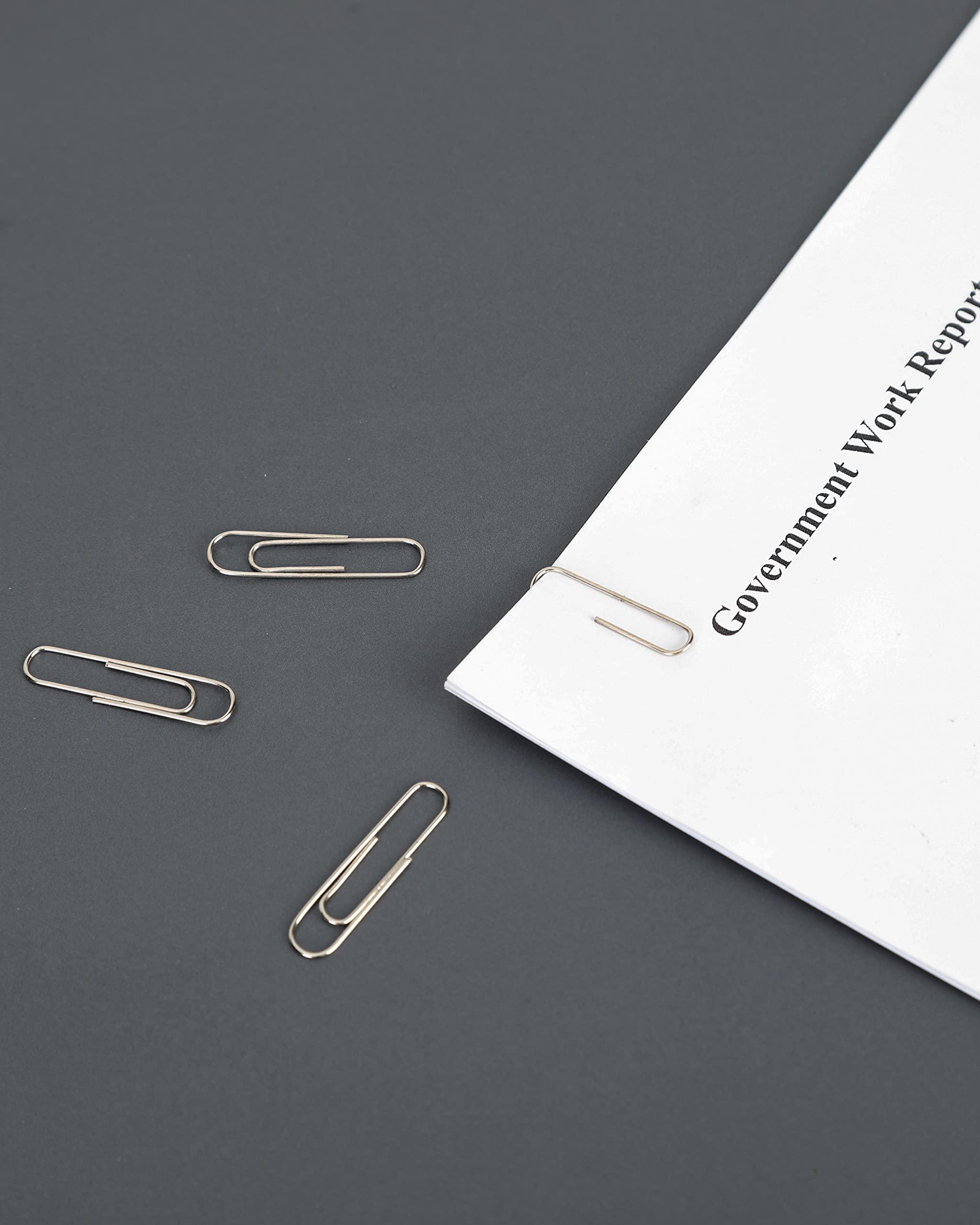 PAPERPAL #1 Smooth Paper Clips, 600 Medium Paper Clips (6 Boxes of 100 Each), Paperclips for Office School & Personal Use, Daily DIY, 1-2/7" Silver Paper Clip Standard Size (No. 1 Paper Clips, Smooth) - Image 7