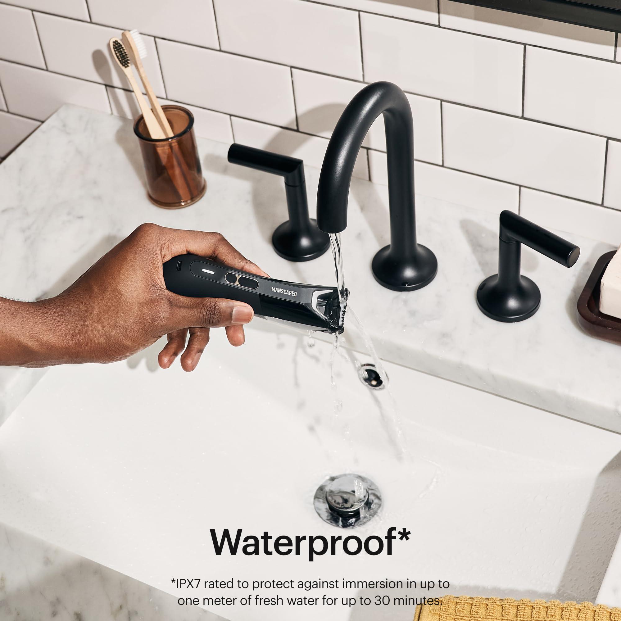 MANSCAPED® The Premier Package 5.0 Ultra, with The Lawn Mower® 5.0 Ultra Men's Groin & Body Hair Trimmer, Shears 3.0, Crop Preserver® Ball Deodorant, Refined® Body Wash, Crop Soother™, Shed 2.0 - Image 8