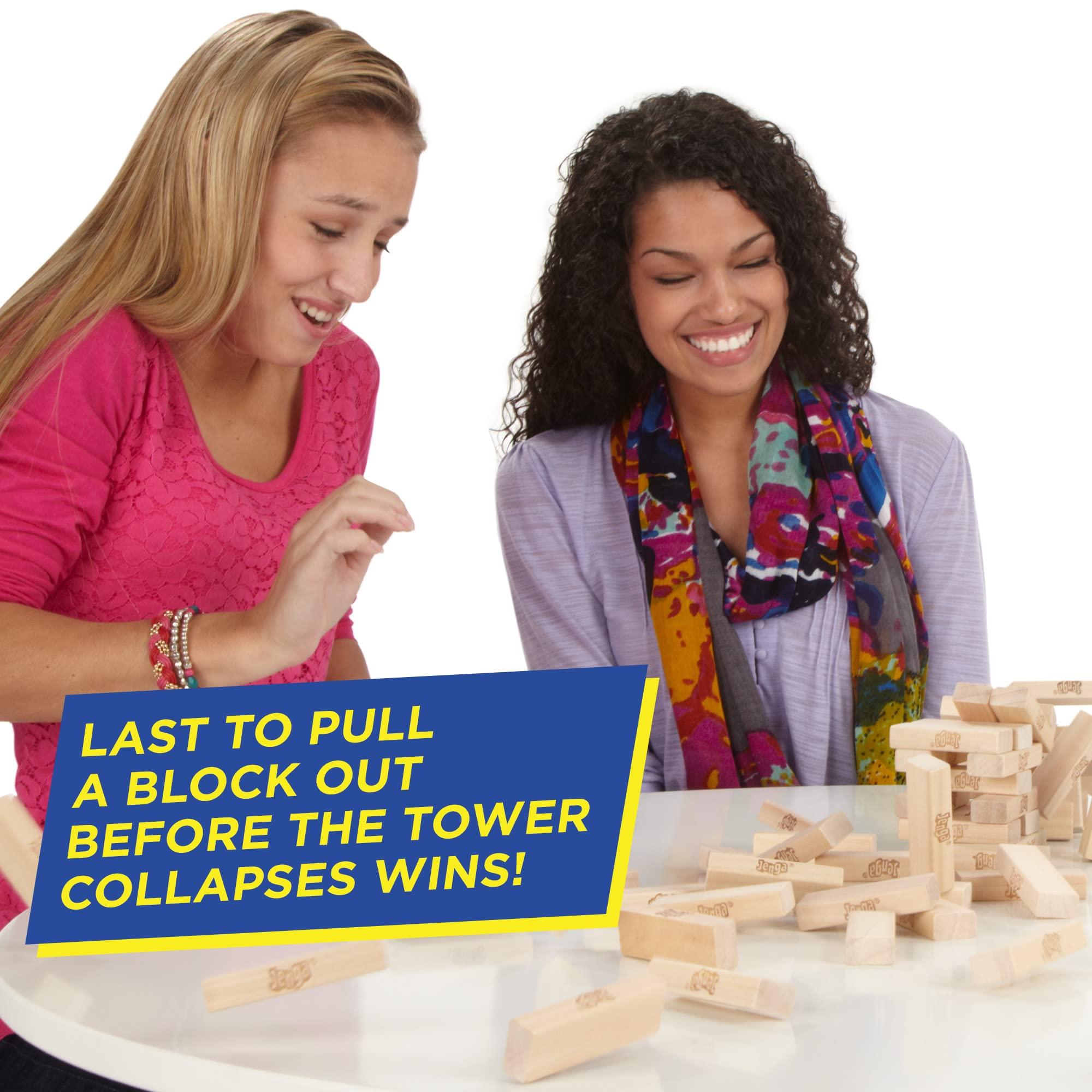 Jenga Game | The Original Wood Block Game with Genuine Hardwood Blocks | Stacking Tower Game | Ages 6+ | 1 or More Players | Party Games for Kids | Family Games - Image 6
