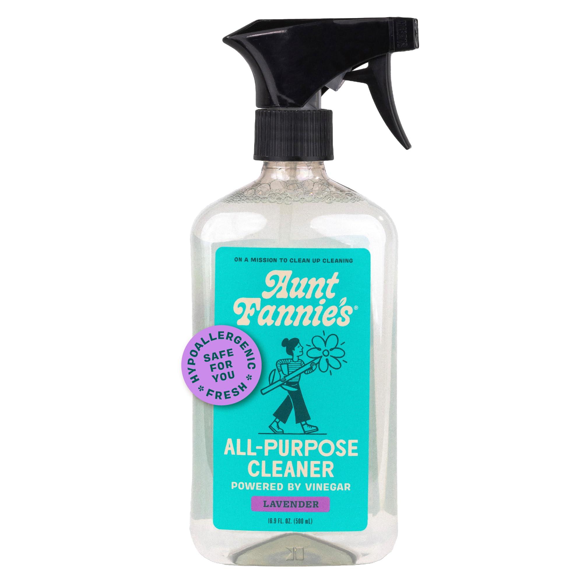 Aunt Fannie's All Purpose Household Cleaner, Multi-surface Spray, Powered by Vinegar for Kitchen, Bath, Windows and Countertops, Lavender Scent (Pack of 1)