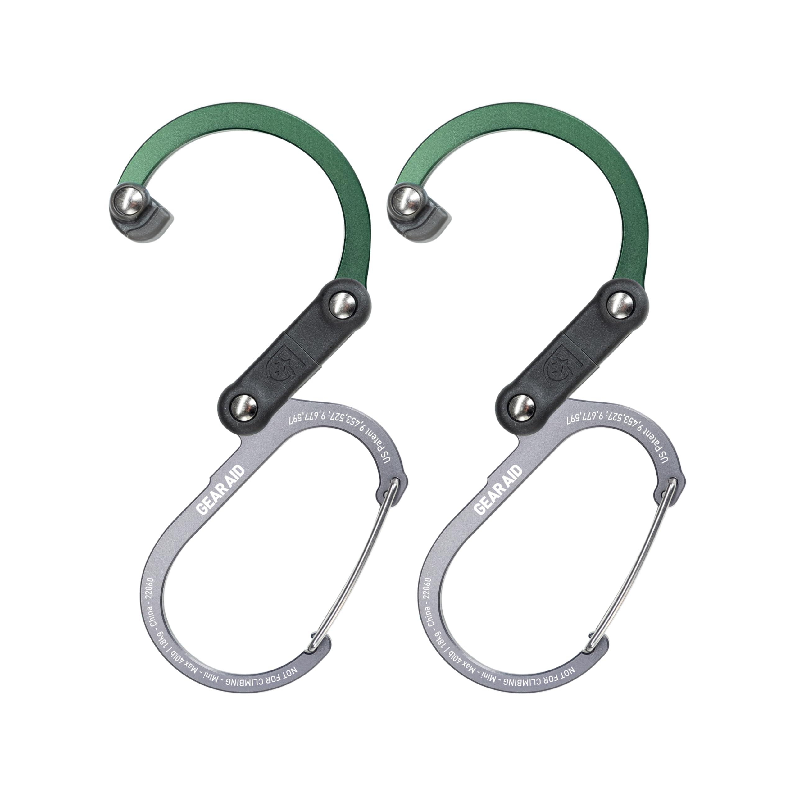 GEAR AID HEROCLIP Carabiner Gear Clip and Hook (Mini) for Travel