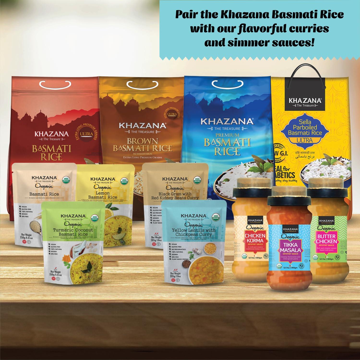 Authentic Premium Basmati Rice by Khazana in 10 lb Bag - Aromatic and Flavorful Indian Grain - Non-GMO, Gluten Free, Kosher, Cholesterol Free - Image 6