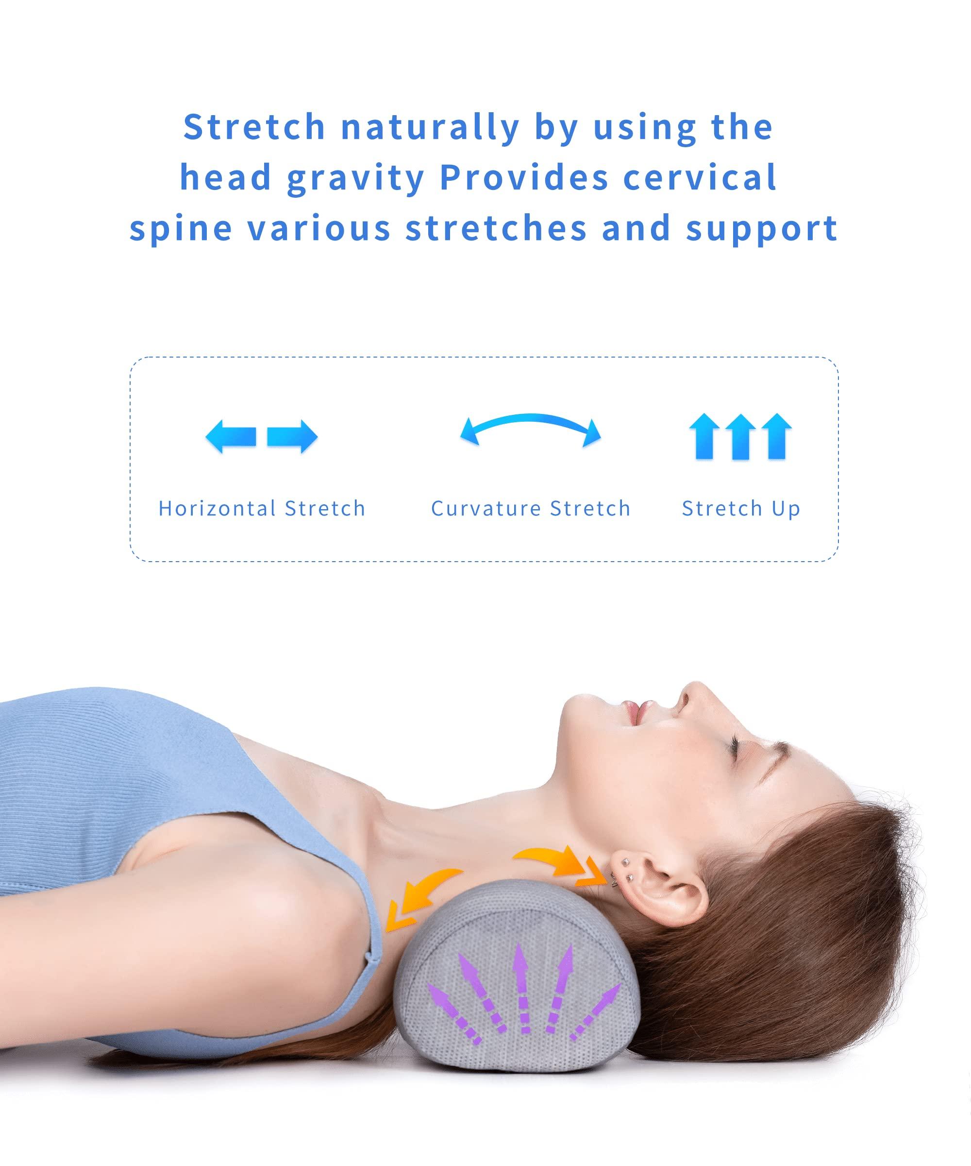 Bespilow Small Neck Roll Pillow,Say Goodbye to Neck Pain, Cervical Memory Foam Pillow for Tension Muscle Relief, Contour Support, Shoulder Pain Relaxer with Breathable Pillowcase, Odorless - Image 3