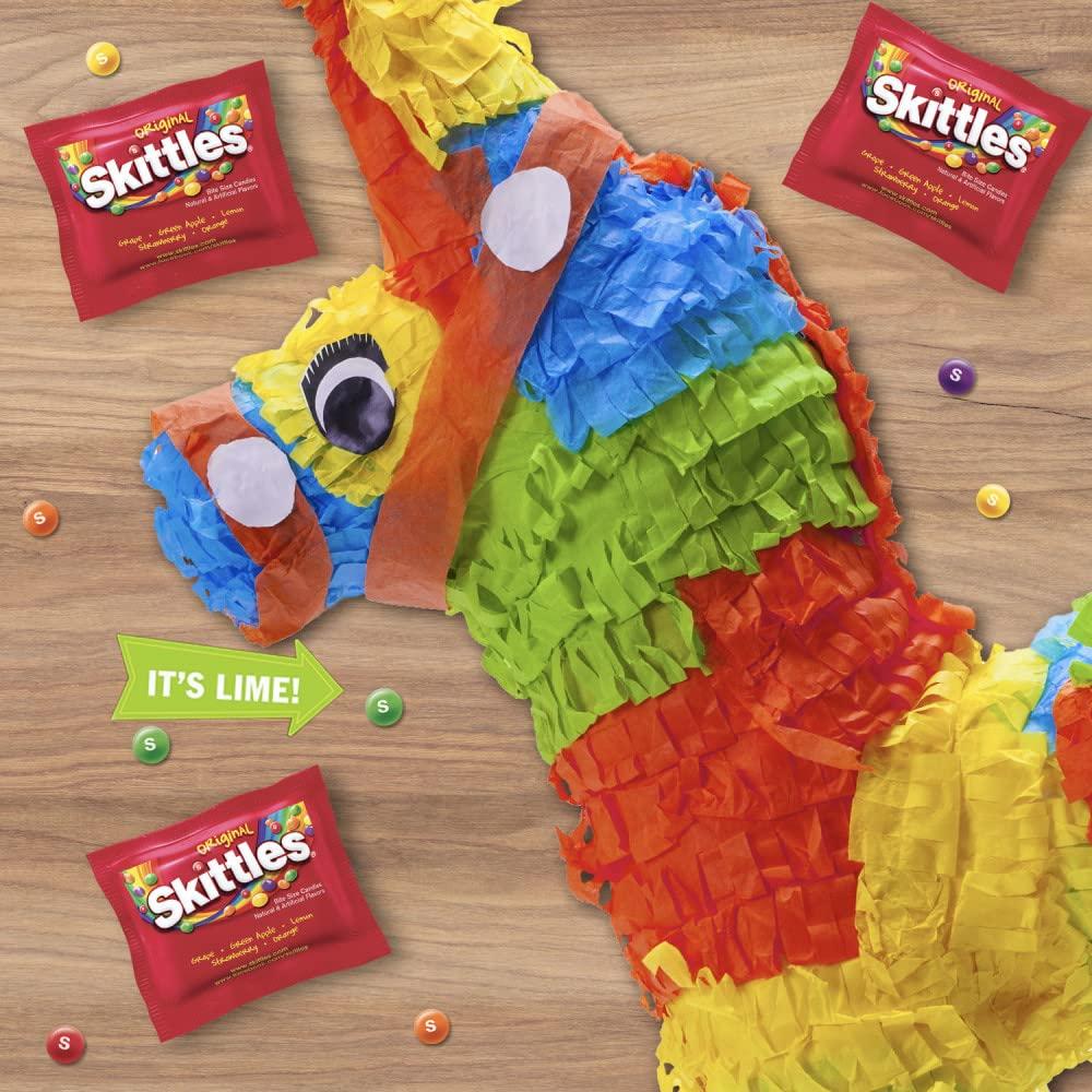SKITTLES Original Fun Size Summer Chewy Candy, 4LB Bulk Candy Box - Image 8