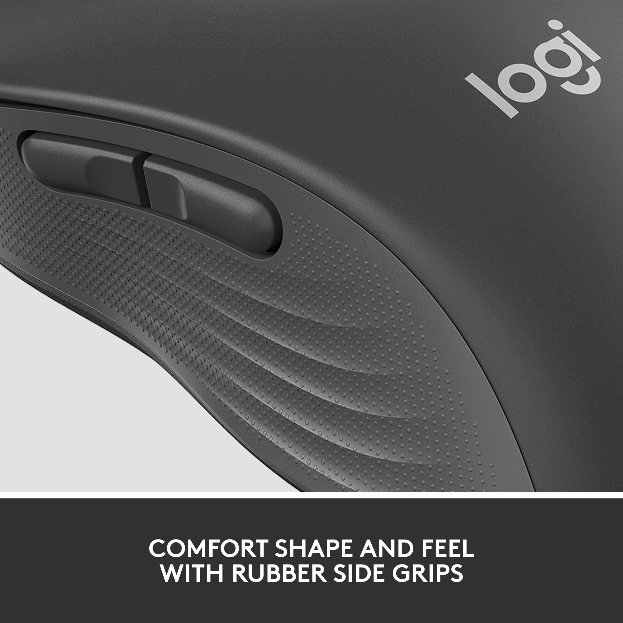 Logitech Signature M650 for Business Wireless Mouse, for Small to Medium Sized Hands, Logi Bolt, Bluetooth, SmartWheel - Graphite - Image 8