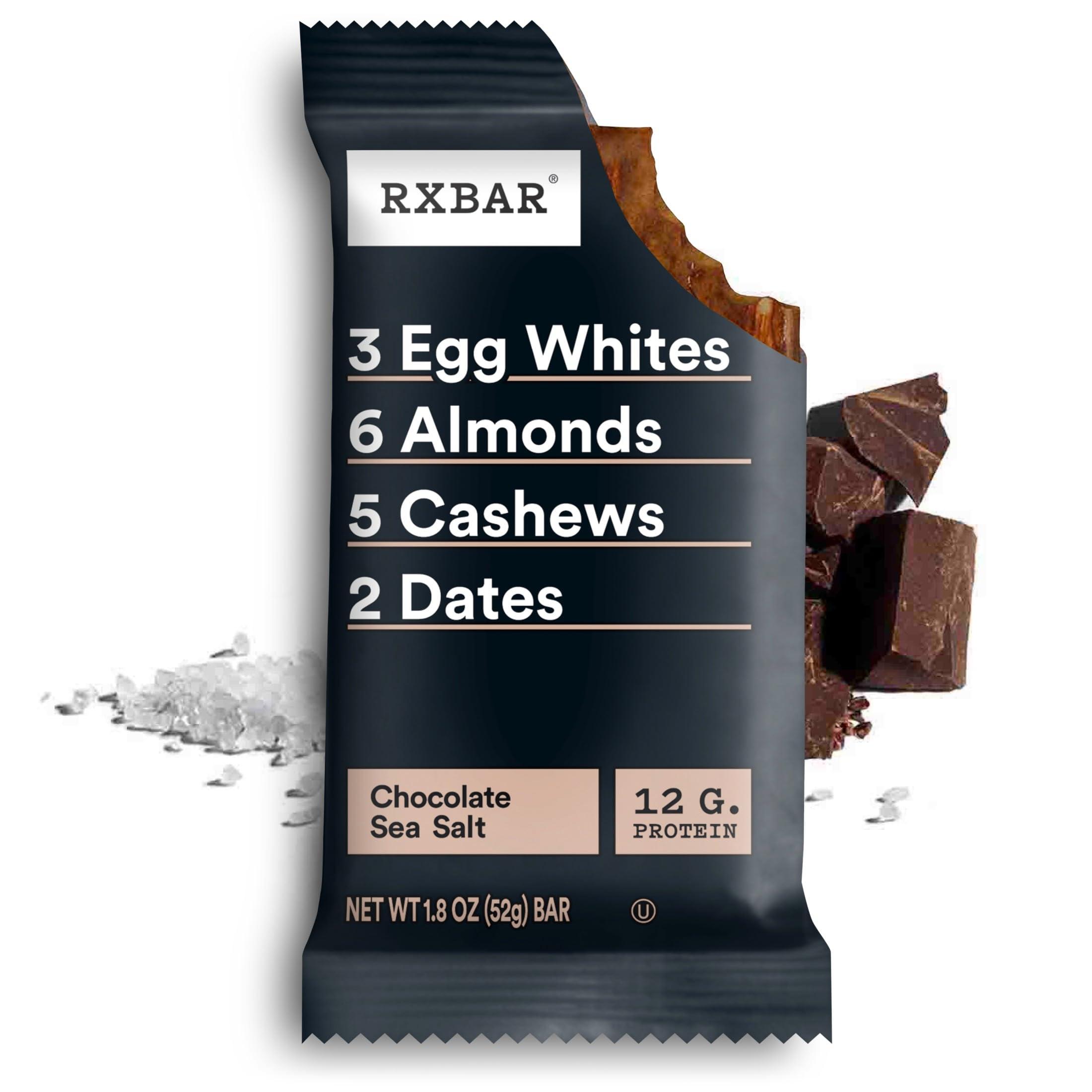 RXBAR Protein Bars, Protein Snack, Snack Bars, Chocolate Sea Salt, 22oz Box (12 Bars) - Image 7