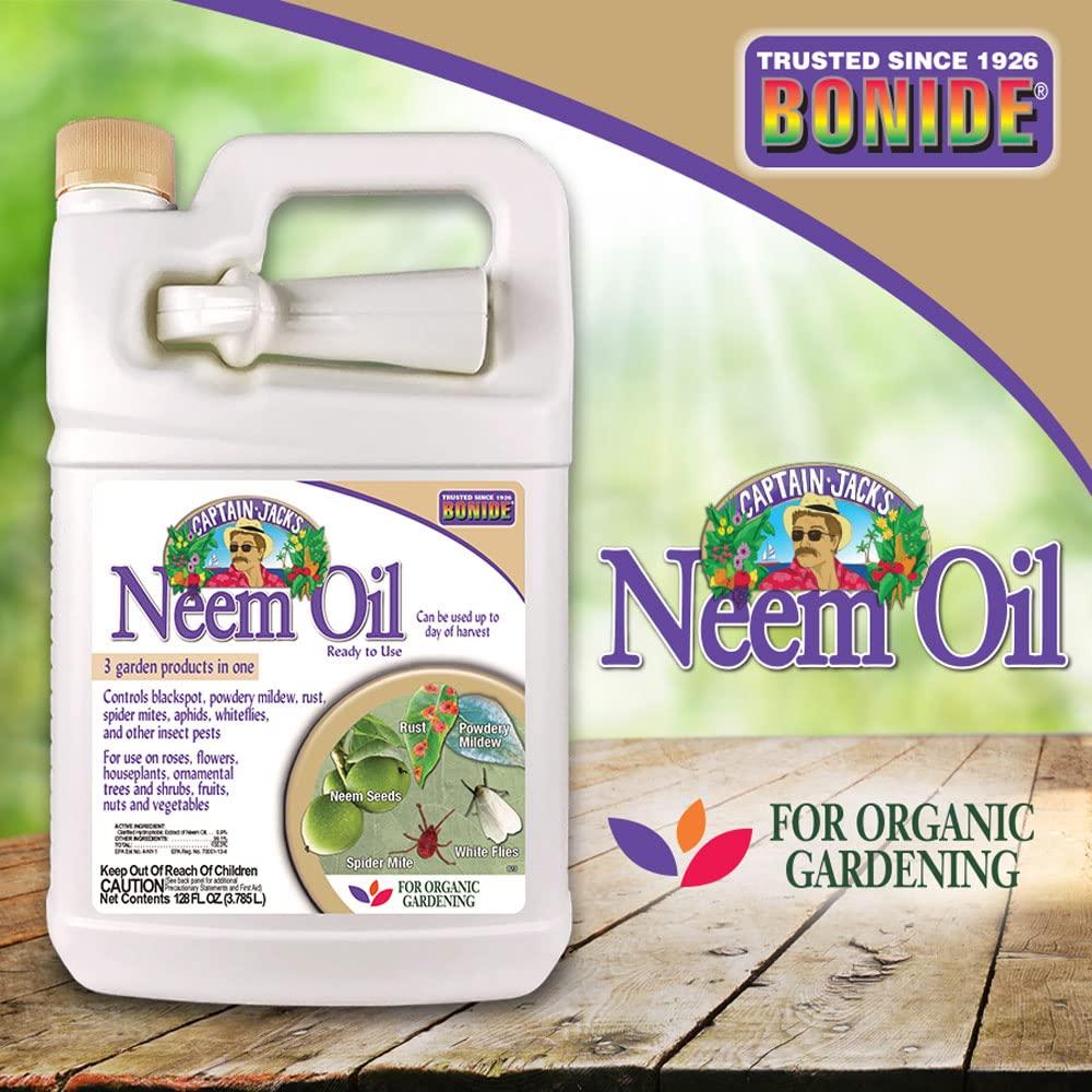 Bonide Captain Jack's Neem Oil, 128 oz Ready-to-Use, Multi-Purpose Fungicide, Insecticide and Miticide for Organic Gardening - Image 7
