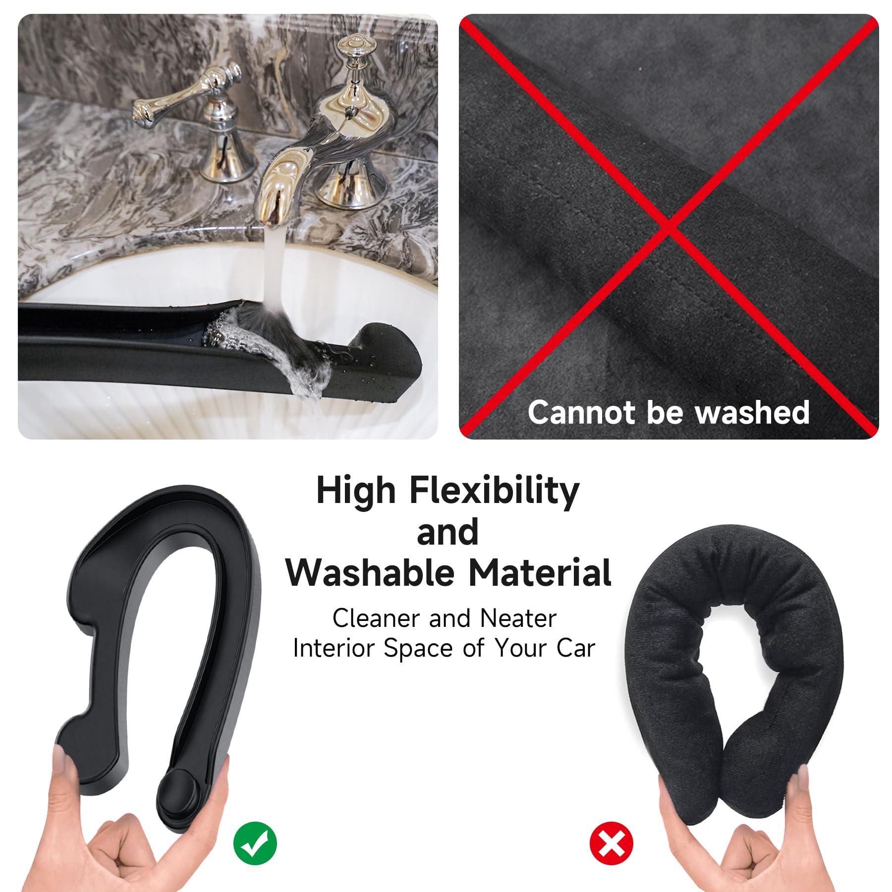 Car Seat Gap Filler Set of 2, Soft Foam Multifunctional Seat Side Gap Filler with Organizer & Hook Function, 3in1 Gap Stopper Universal Fit Car SUV Truck Fill The Gap Between Seat & Console - Image 6