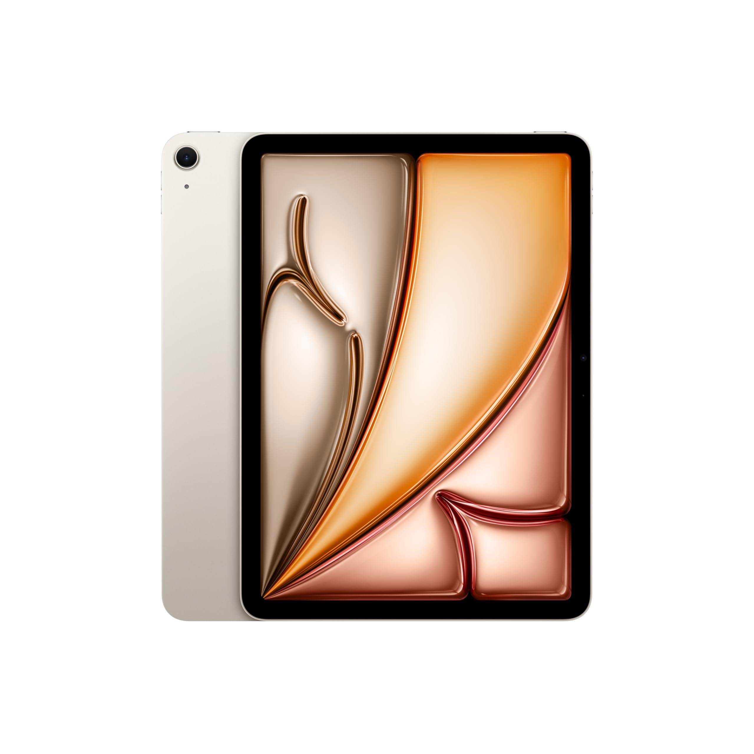 Apple iPad Air 11-inch with M3 chip Built for Apple Intelligence, Liquid Retina Display, 256GB, 12MP Front/Back Camera, Wi-Fi 6E, Touch ID, All-Day Battery Life — Starlight