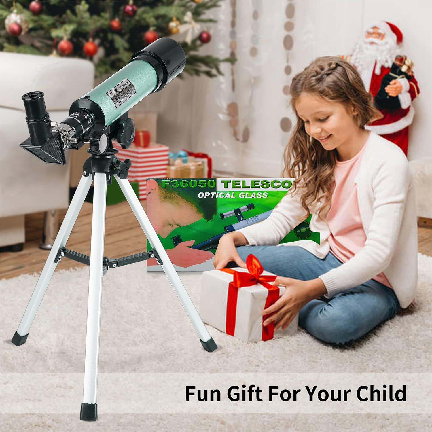 Mijiaowatch Kids Telescope - 360/50mm 90X Zoom HD Monocular Space Telescope with Tripod for Kids/Adult/Beginners (Blue) - Image 8