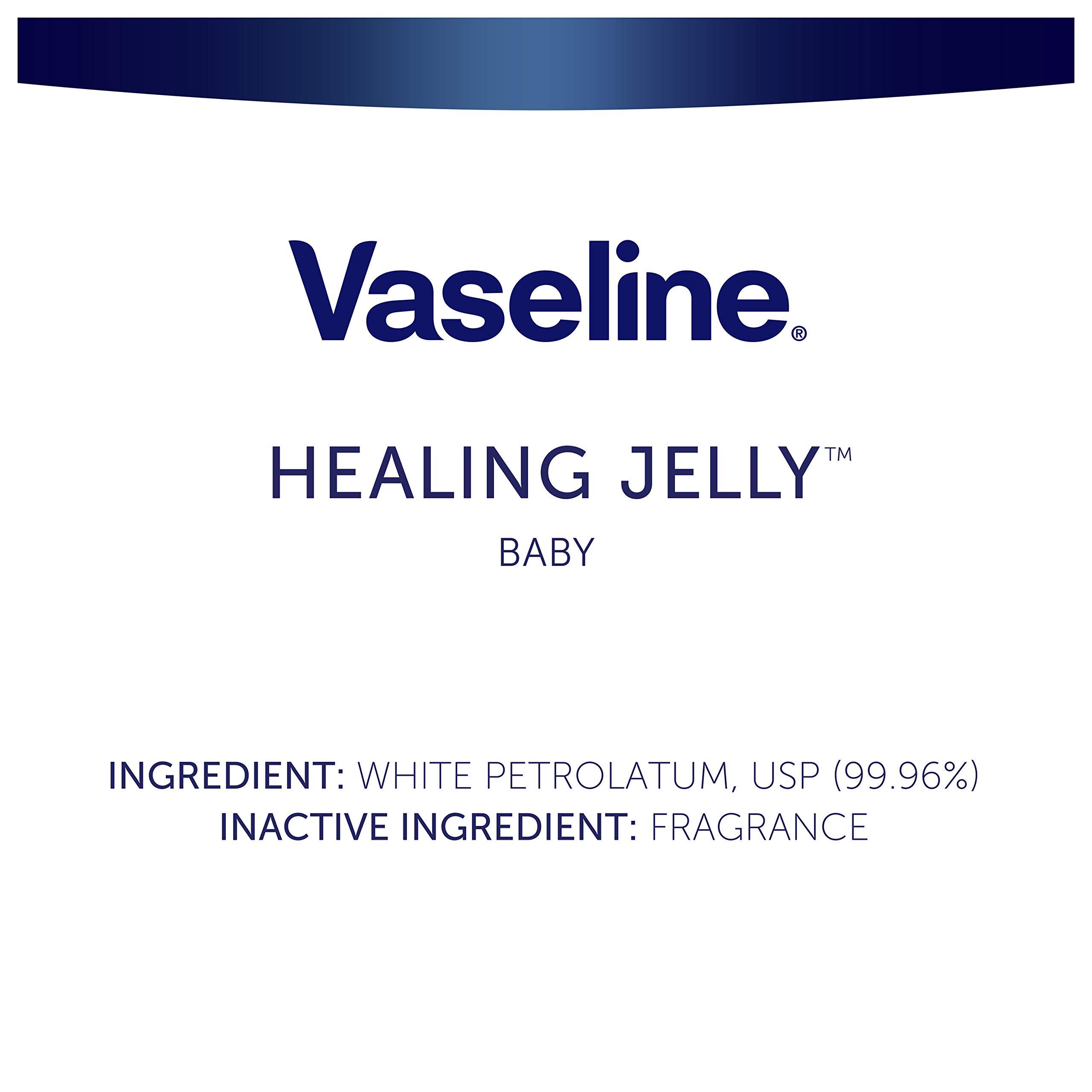 Vaseline Healing Jelly Petroleum Jelly For Diaper Rash Moisturizer For Baby Hypoallergenic Skin Protectant 2.89 oz - Image 4