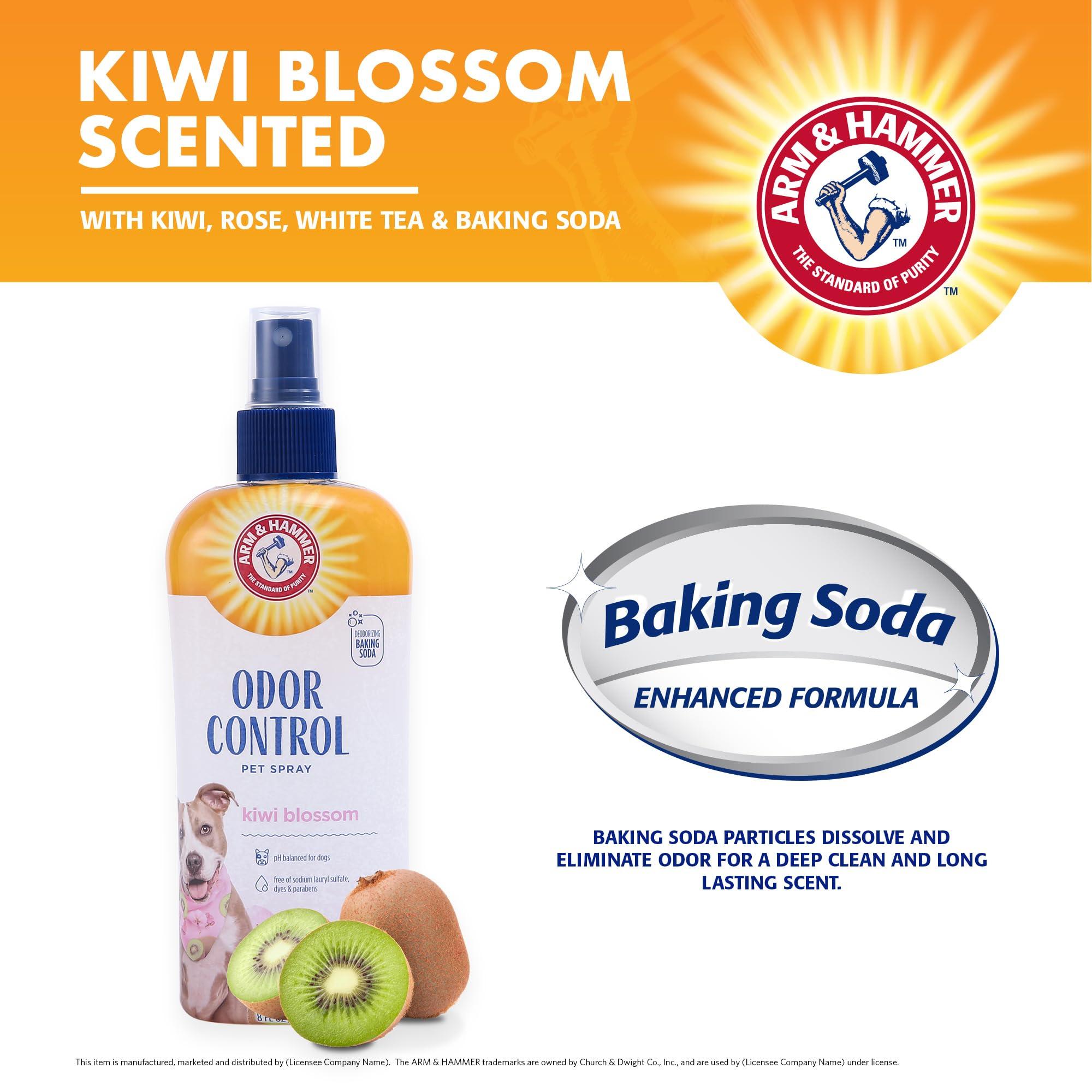 Arm & Hammer for Pets Super Deodorizing Spray for Dogs | Best Odor Eliminating Spray for All Dogs & Puppies | Fresh Kiwi Blossom Scent That Smells Great, 8 Ounces - Image 4