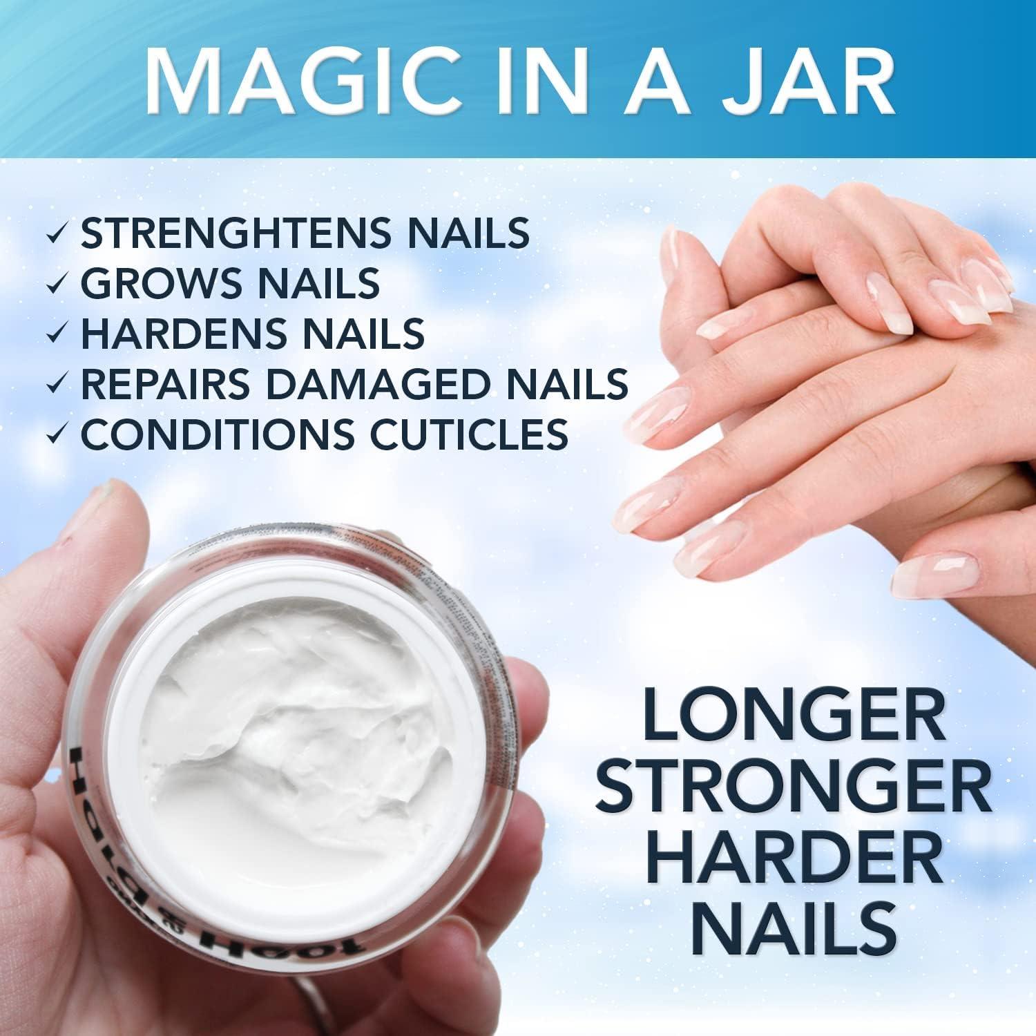 Onyx Professional Hard as Hoof Nail Strengthening Cream with Coconut Scent, Nail Growth & Conditioning Cuticle Cream Stops Splits, Chips, Cracks & Strengthens Nails, 1 oz - Image 4