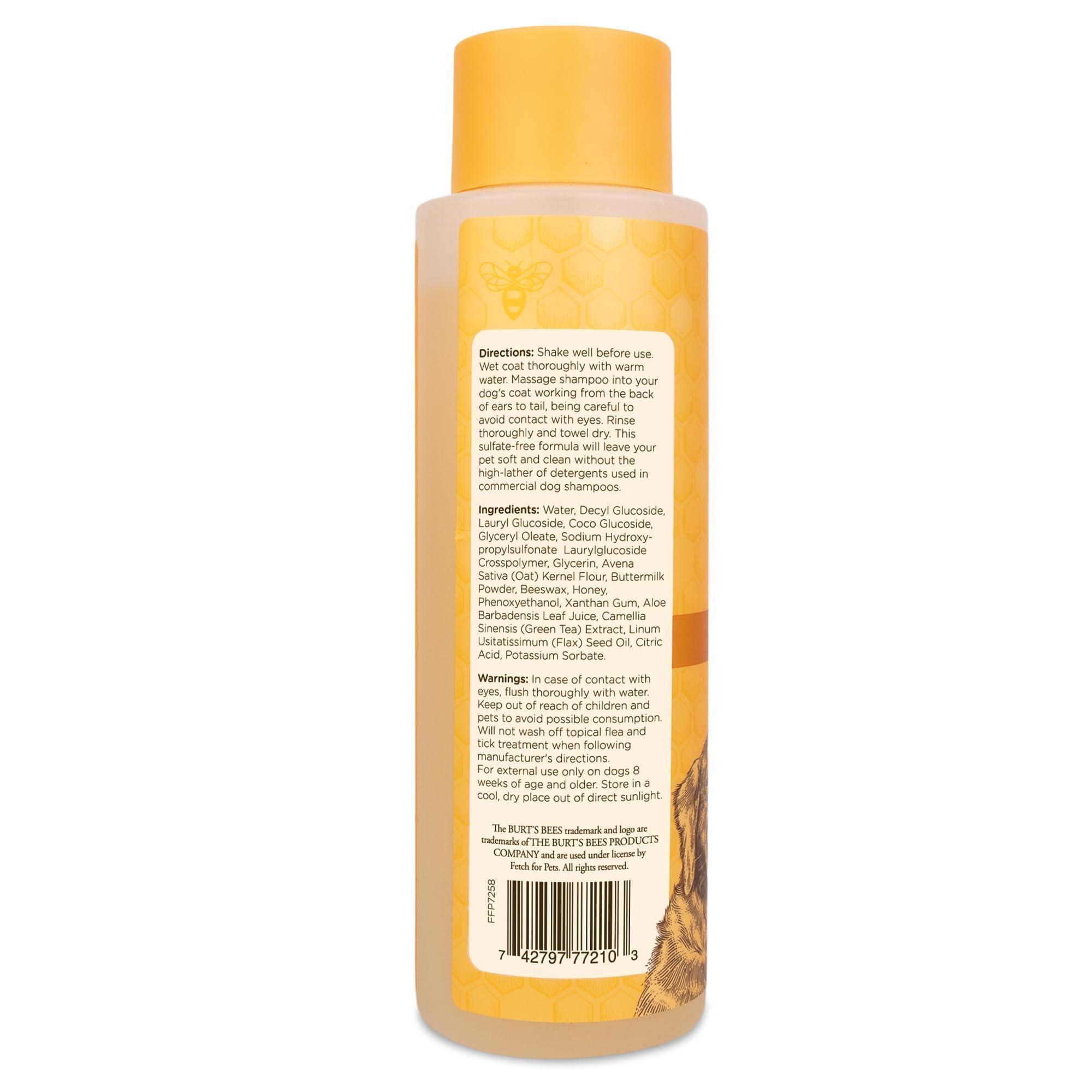 Burt's Bees for Pets Oatmeal Dog Shampoo with Colloidal Oat Flour and Honey, 95% Natural Origin Formulas, Shampoo for Dogs - Gentle Dog Shampoo, Best Dog Shampoo, 16 oz - Image 3