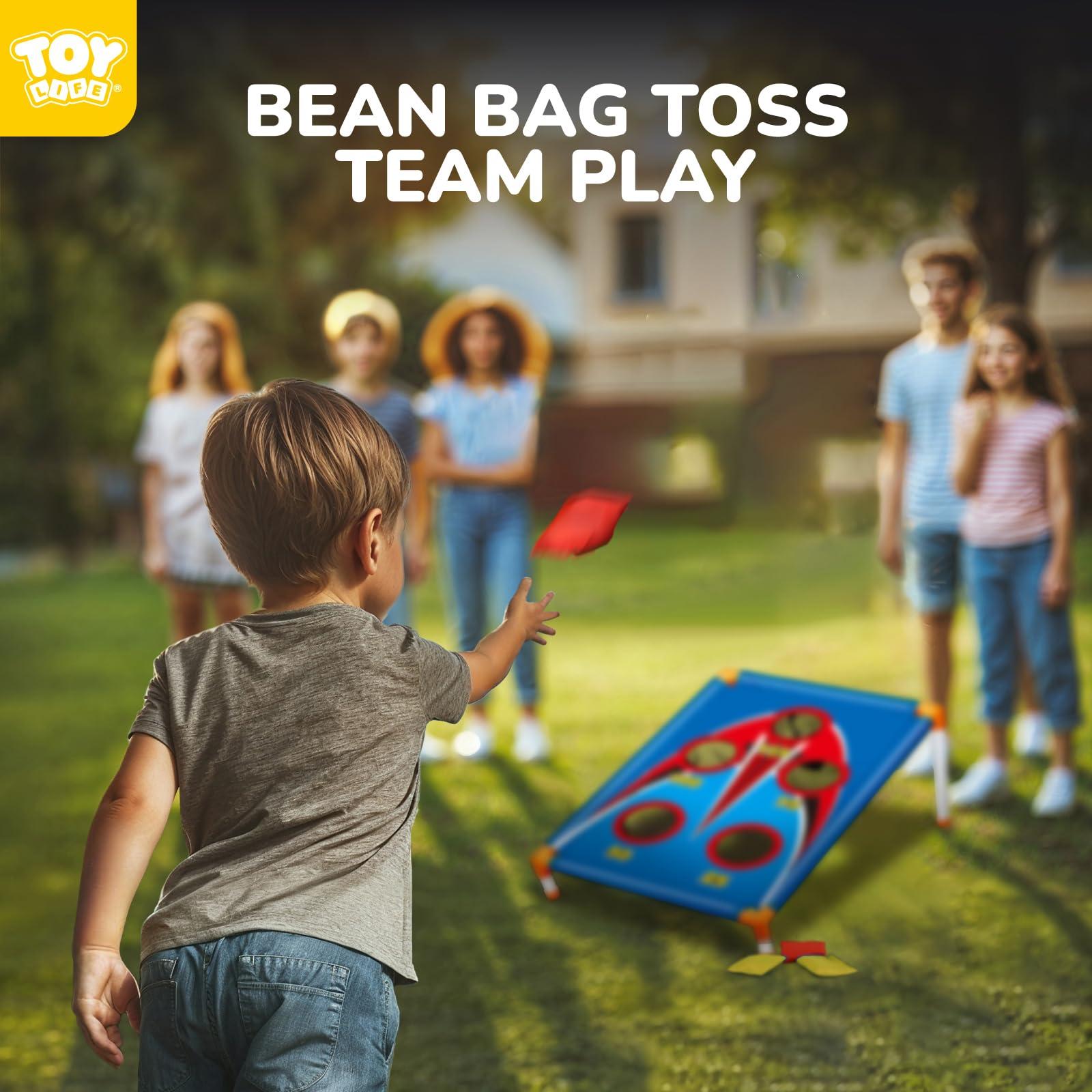 TOY Life Bean Bags Toss Carnival Game, Cornhole, Outdoor Toys for Kids Ages 4-8, Backyard Game Sports & Outdoor Play, Outside Toys for Ages 5-7, Family Lawn Yard Games Birthday Party, Gift for Boys - Image 6