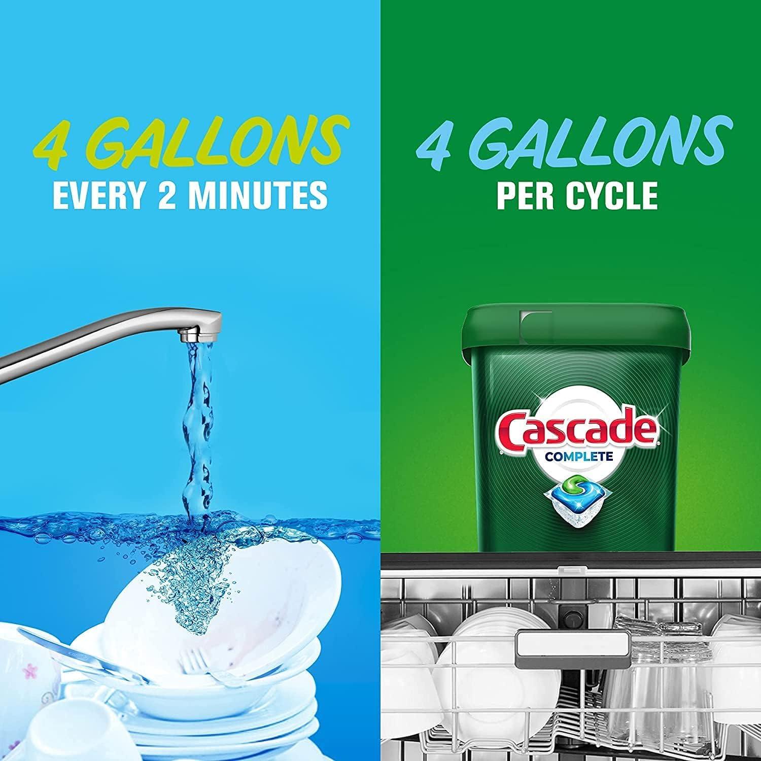 Cascade Complete Dishwasher Pods, Dishwasher Detergent, Lemon Scent ActionPacs, Cleaning Supplies, 78 Count - Image 6
