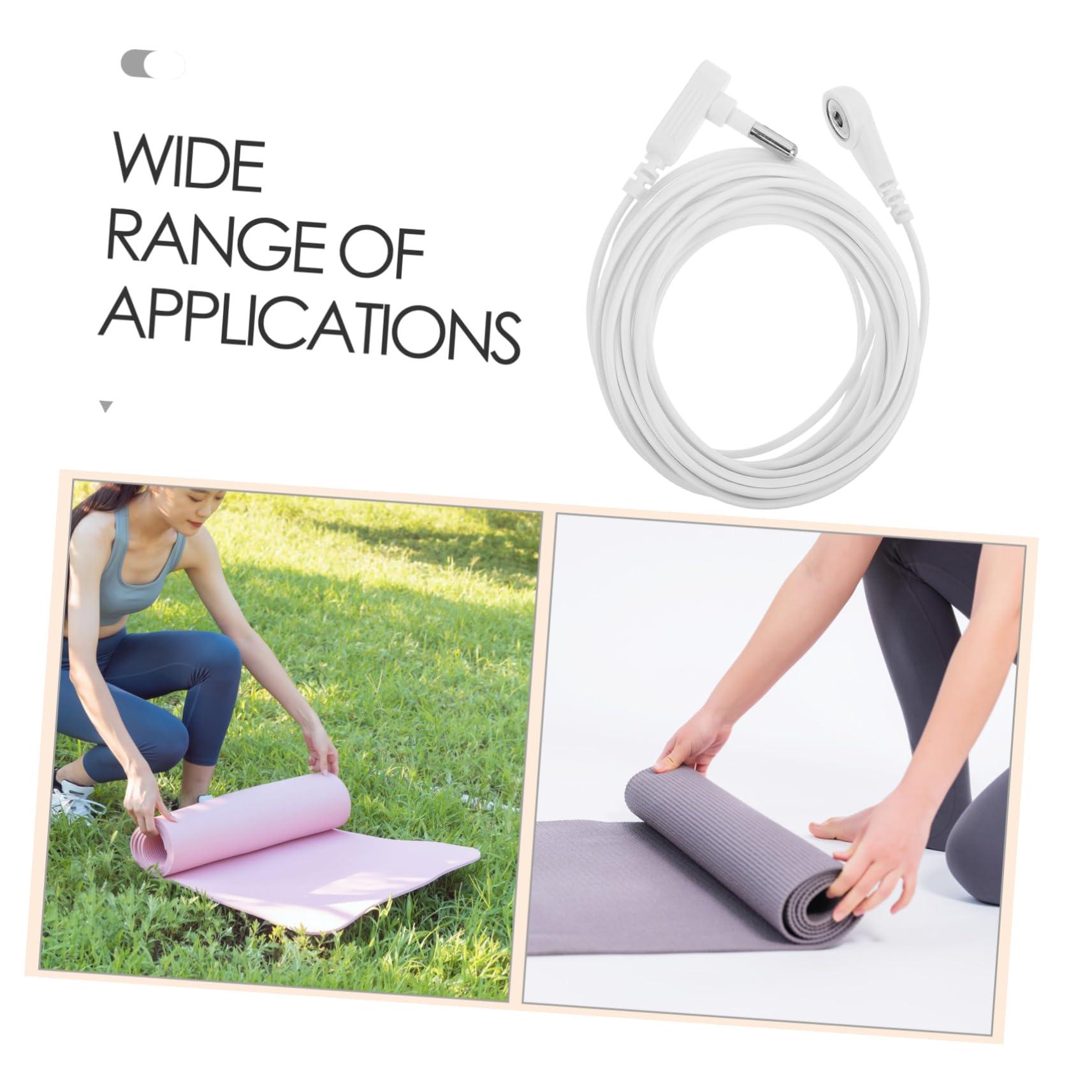 Garneck Ground Wire Accessories Simple Connector Table Pad Grounding Wire Cable Accessories Anti-Static Grounding Wire Power Cord Connector Mouse Pad Grounding Wire Plastic White - Image 7