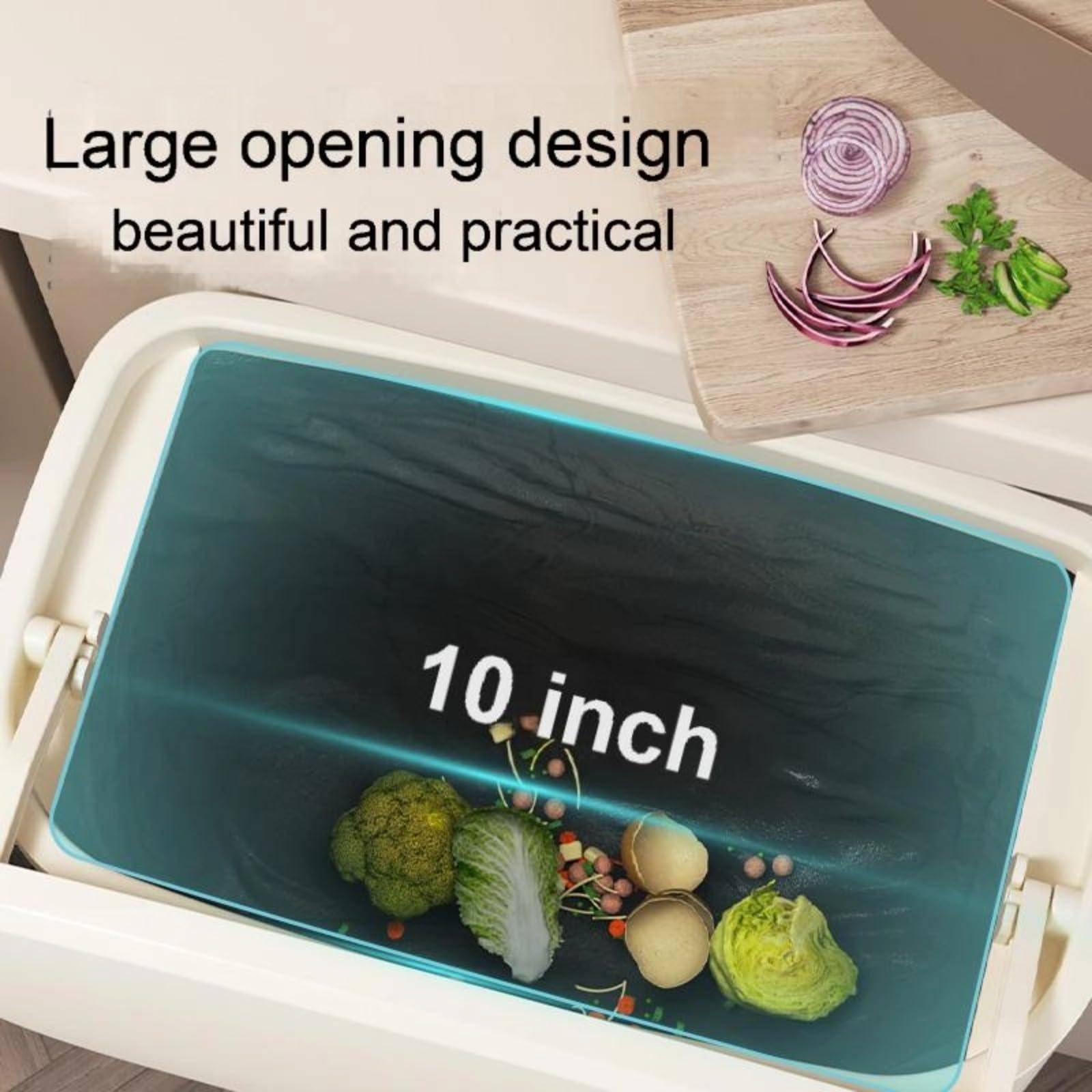 ZOHCAJBO Hanging Small Trash Can with Lid for Cabinets/Bathrooms/Bedrooms/Offices/Camping (Big) - Image 5