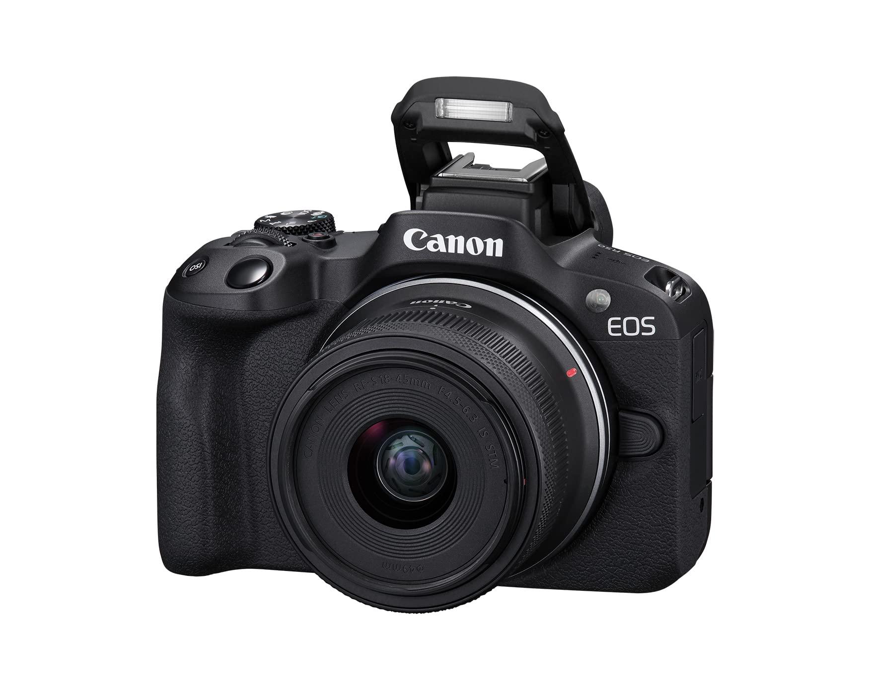 Canon EOS R50 Mirrorless Camera RF-S18-45mm F4.5-6.3 is STM Lens Kit, 24.2 Megapixel CMOS (APS-C) Sensor, 4K Video, Hybrid Camera, Photo and Video, Vlogging, Content Creator, RF Mount, Black - Image 7