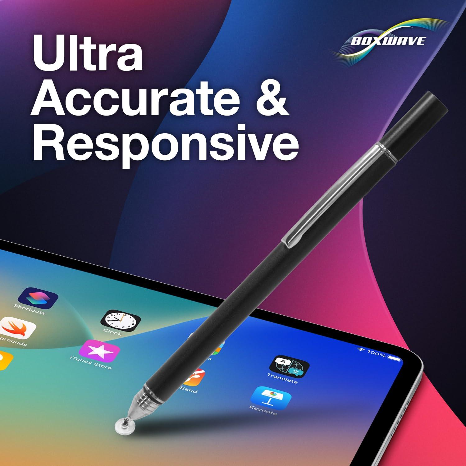 BoxWave Stylus Pen Compatible with Simbans PicassoTab X (10.1 in) - FineTouch Capacitive Stylus, Super Precise Stylus Pen - Jet Black - Image 3
