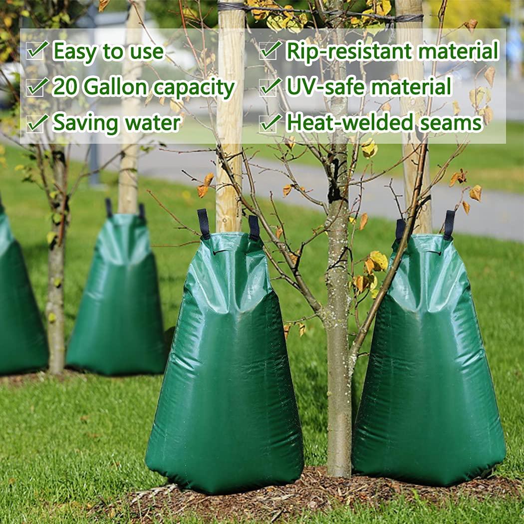 Tanzfrosch 12 Pack 20 Gallon Tree Watering Bags, Reusable, Heavy Duty and Slow Release Gator Bags for Trees, Premium PVC Plant Drip Irrigation Bags,5-8 Hours Releasing Time - Image 7