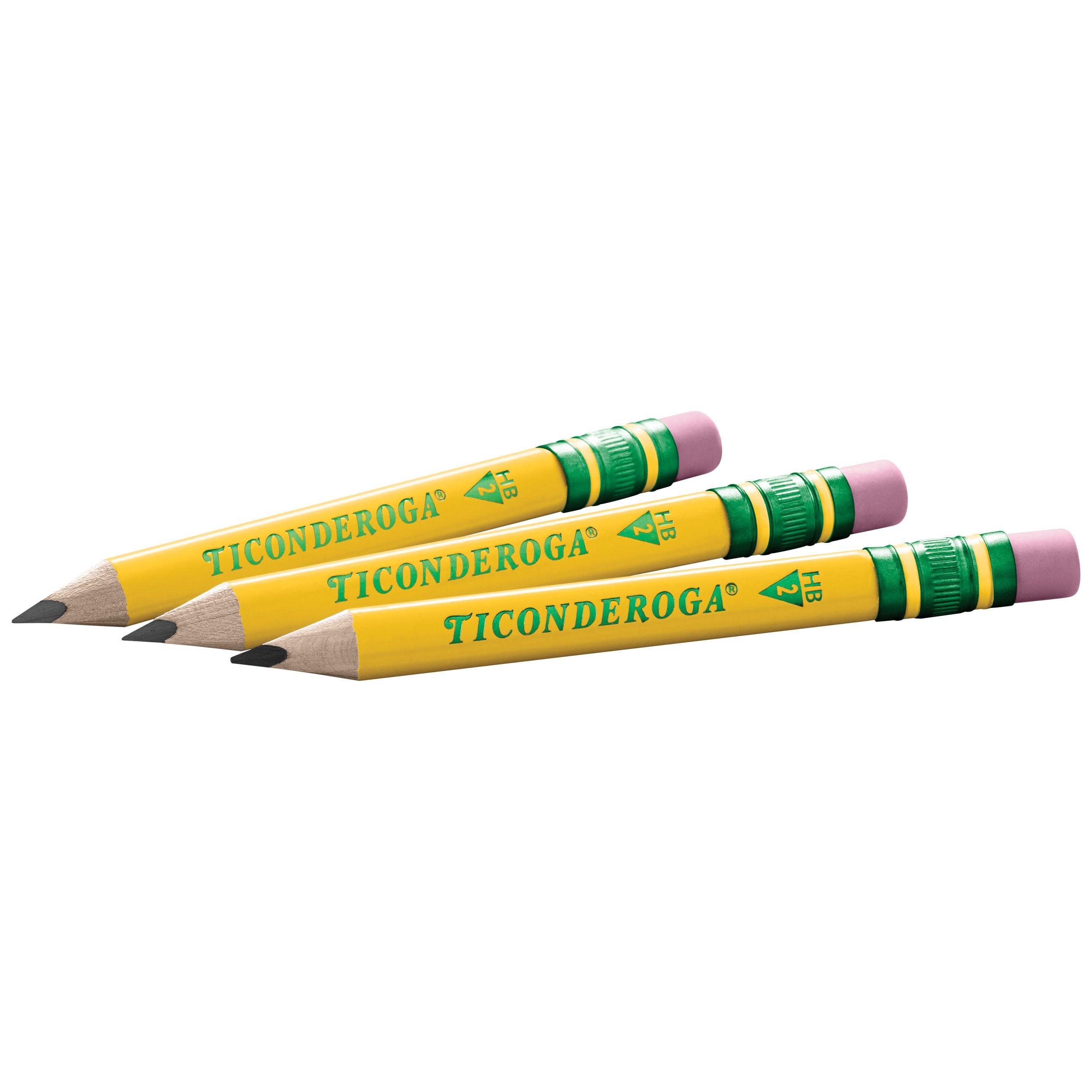 Ticonderoga My First Short Triangular Wood-Cased Pencils, #2 HB Soft, With Erasers, Yellow, 12 Count - Image 8