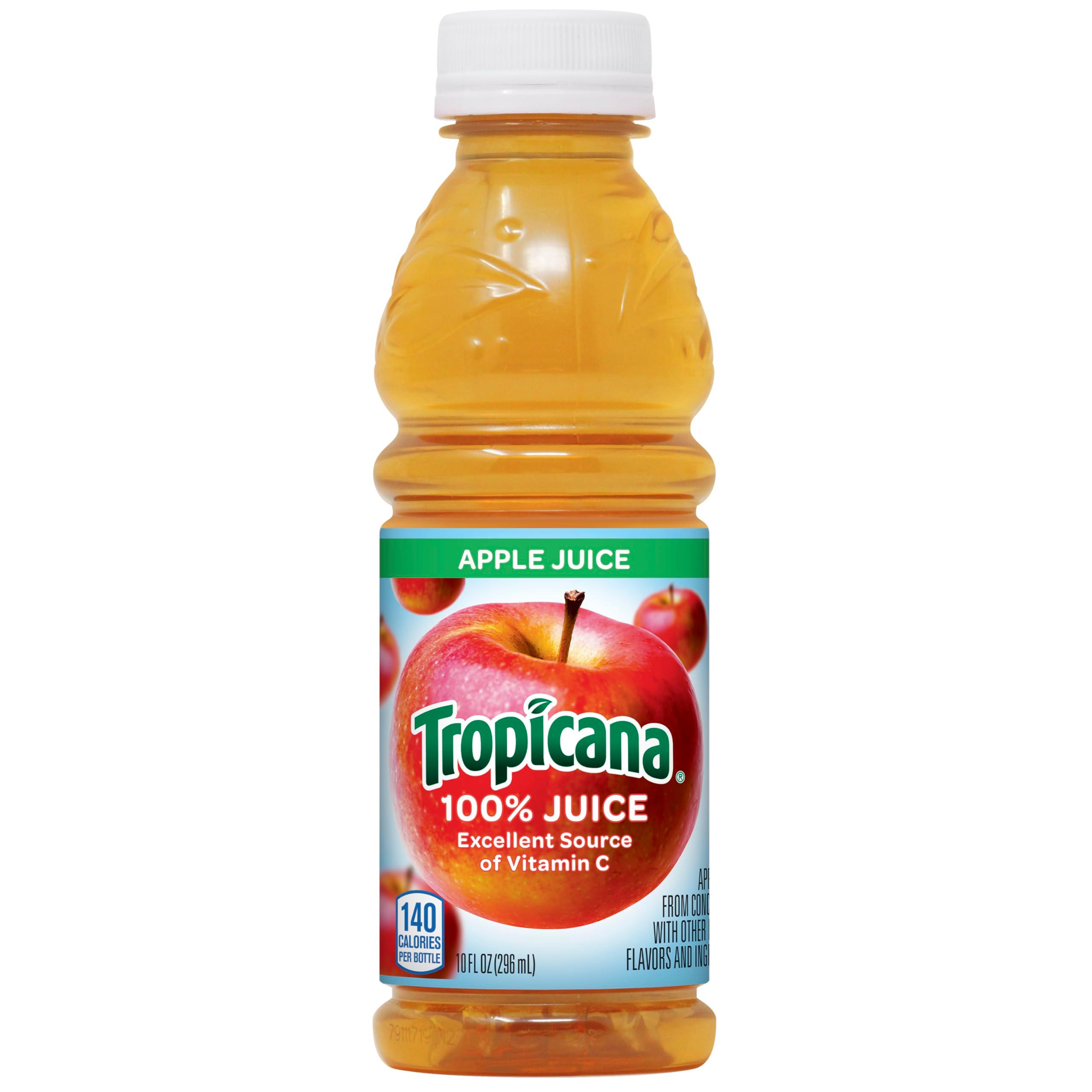 Tropicana 100% Apple Juice, Single Serve, 10 Fl Oz Bottles (Pack of 24) - Real Fruit Juice, Vitamin C Rich, No Added Sugars, No Artificial Flavors - Image 2