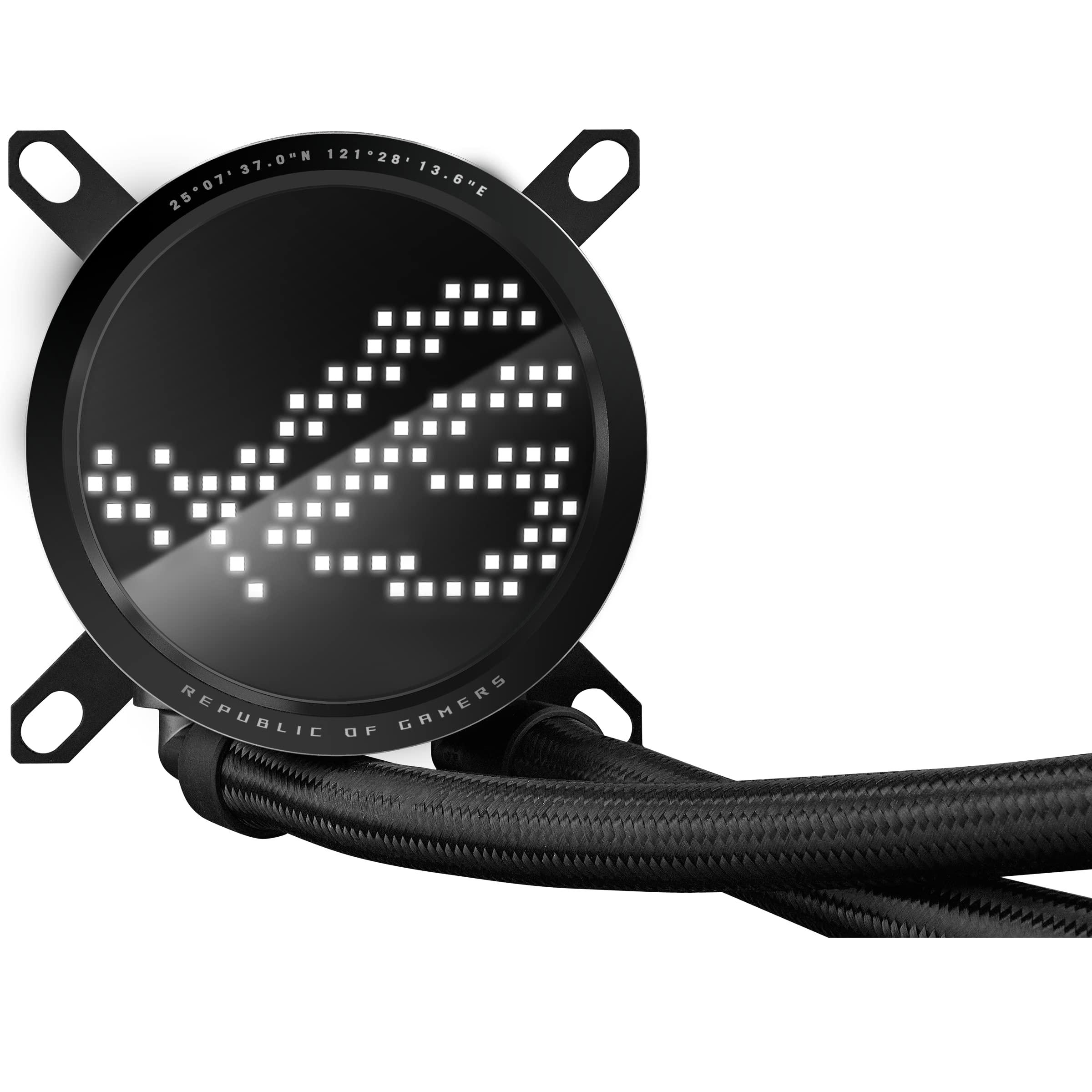 ASUS ROG RYUO III 360 ARGB All-in-one AIO Liquid CPU Cooler 360mm Radiator, Asetek 8th gen Pump Solution, Anime Matrix™ LED Display and ROG AF 12S ARGB Fan. - Image 9