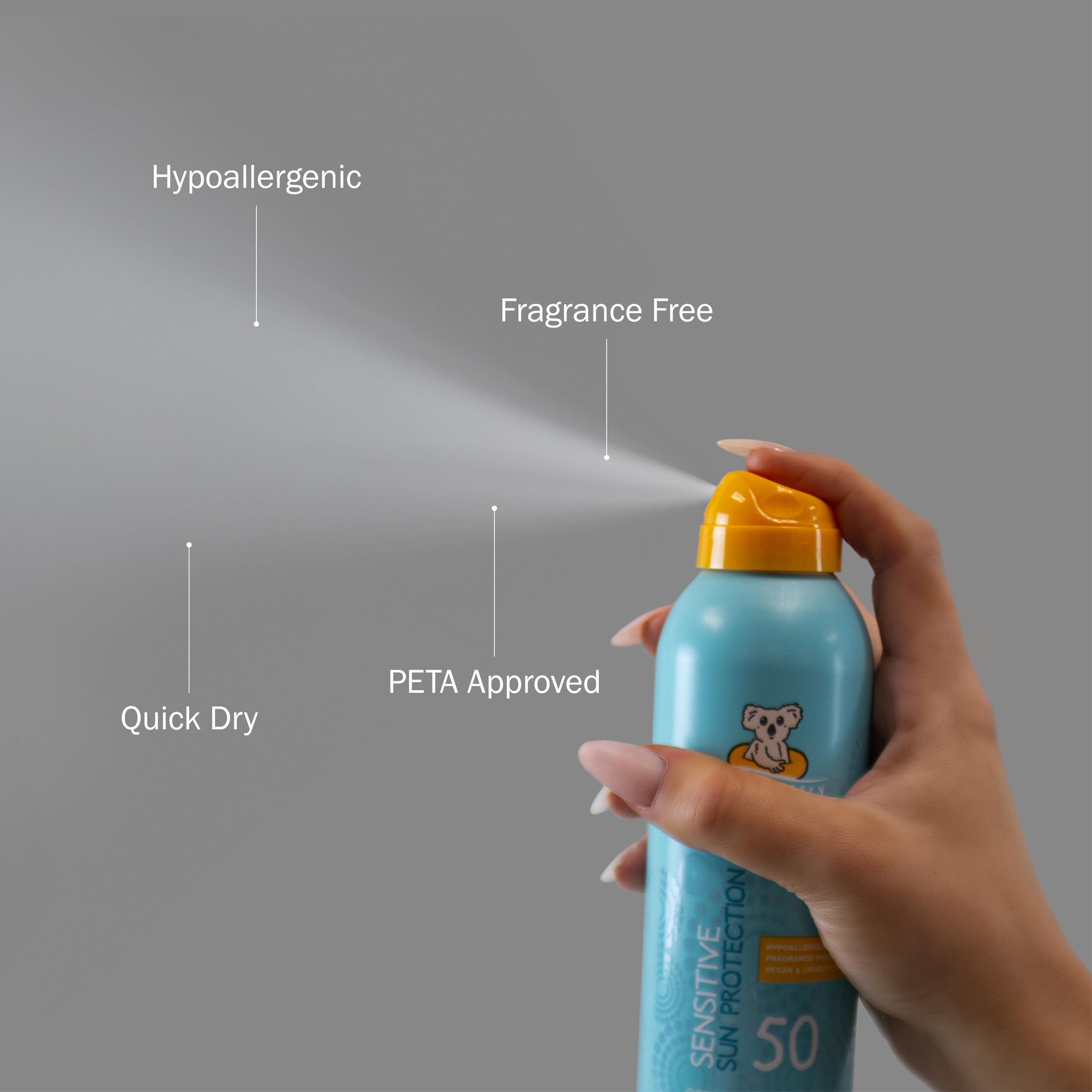 Australian Gold Australian gold little joey continuous spray, spf 50 broad spectrum water resistant for up to 80 minutes pediatrician tested hypoallergenic fragrance free, 6 Ounce, A70915 - Image 3