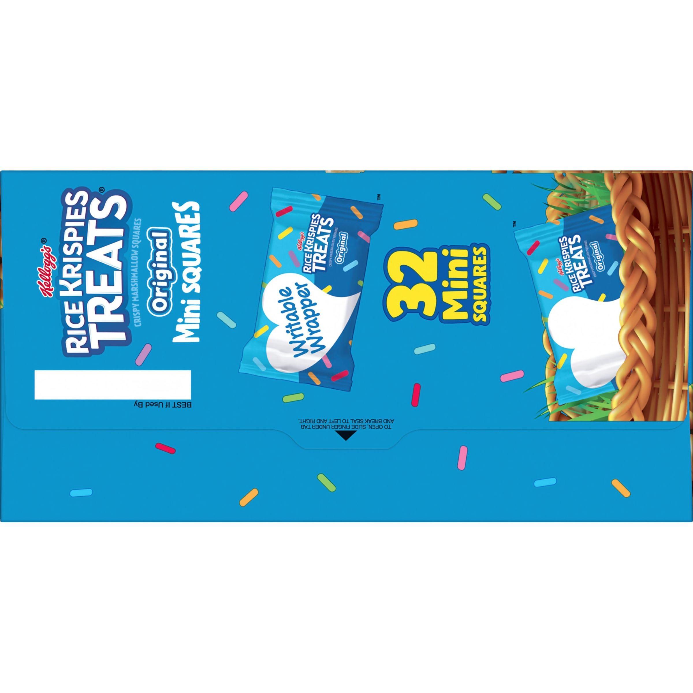 Rice Krispies Treats Crispy Mini Marshmallow Squares, Easter Snacks, Cereal Bars, Original with Colorful Sprinkles, 12.4oz Box (32 Count) - Image 6