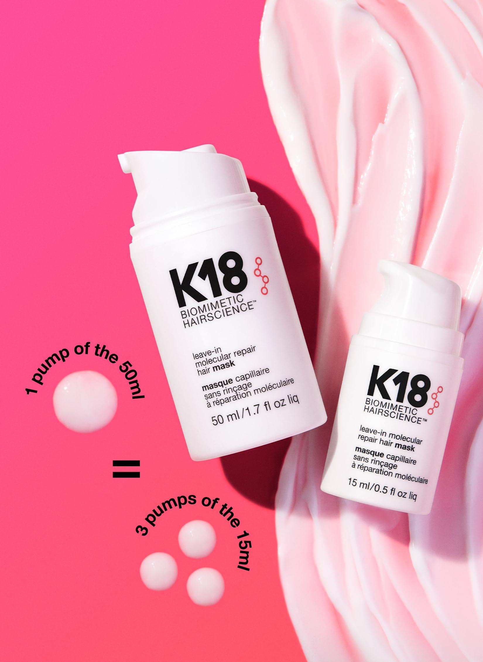 K18 Leave-In Molecular Hair Mask, Repairs Dry or Damaged Hair, Reverse Hair Damage from Bleach, Color, Chemical Services & Heat - Image 7