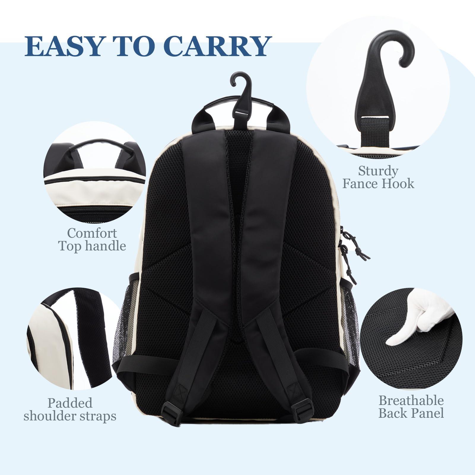 LANBX Tennis Bag, Tennis Backpack for Women Men 2 Rackets with Insulated Pocket Shoe Compartemnt for Pickleball Tennis - Image 6