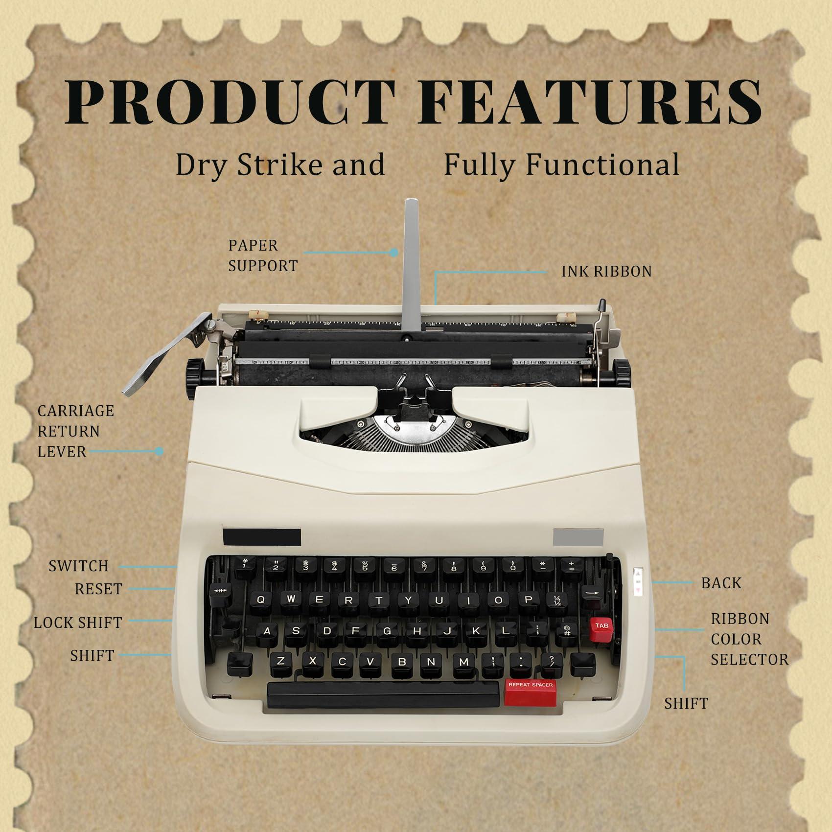 [Vintage Collector's Pick] Vintage Manual Typewriter (Individually Restored Standard Model) — Retro Artistry/Children's Mechanical Guide/Geniune Keystroke Sensation - Image 7