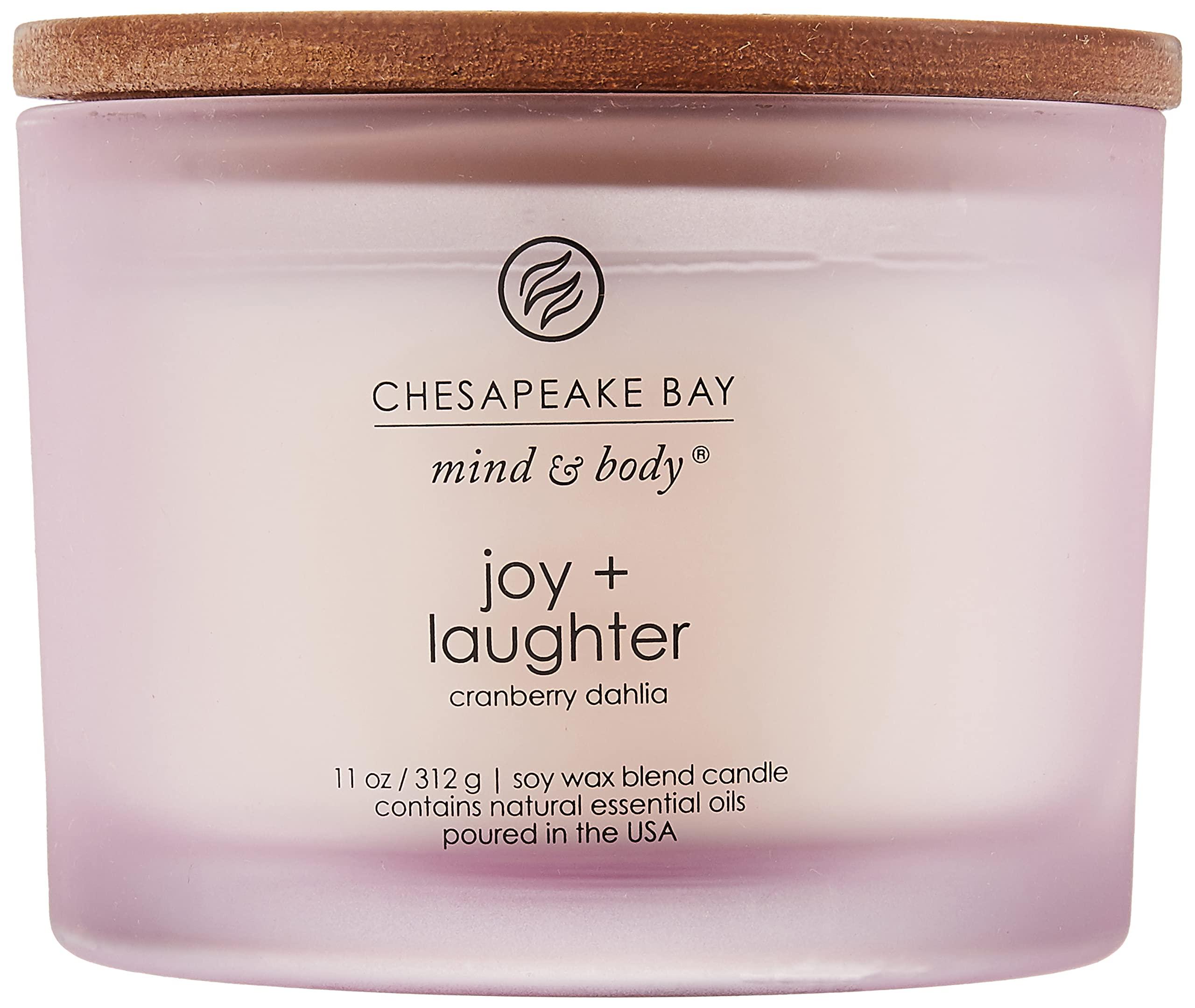 Chesapeake Bay Candle Scented Candle Joy + Laughter (Cranberry Dahlia) Coffee Table Home Décor - Image 2