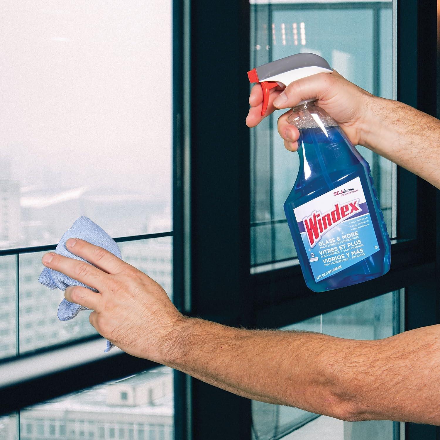 SC Johnson Windex Windex Glass Cleaner, 32 oz, Blue, Pack of 1 - Image 5