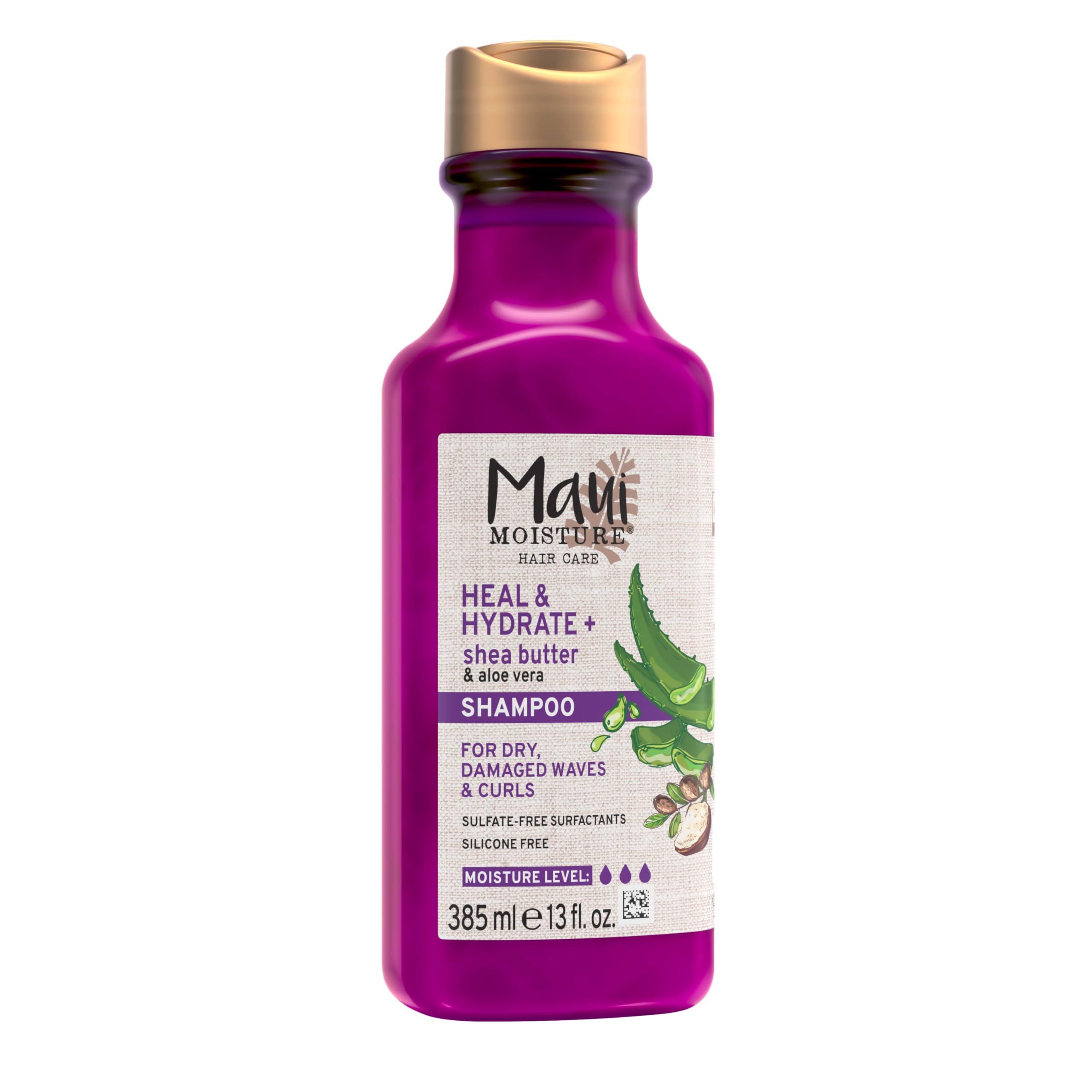 Maui Moisture Heal & Hydrate + Shea Butter Shampoo to Repair & Deeply Moisturize Tight Curly Hair with Coconut & Macademia Oils, Vegan, Silicone, Paraben & Sulfate-Free, 13 fl oz - Image 7