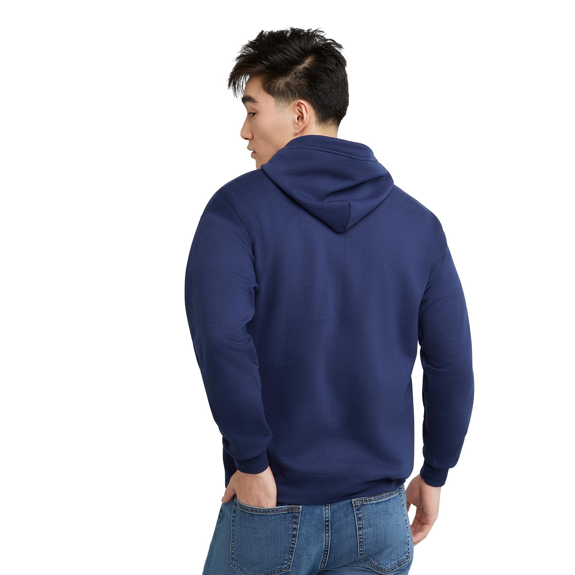 Hanes Men's EcoSmart Fleece Full-Zip Hoodie Sweatshirt - Image 2