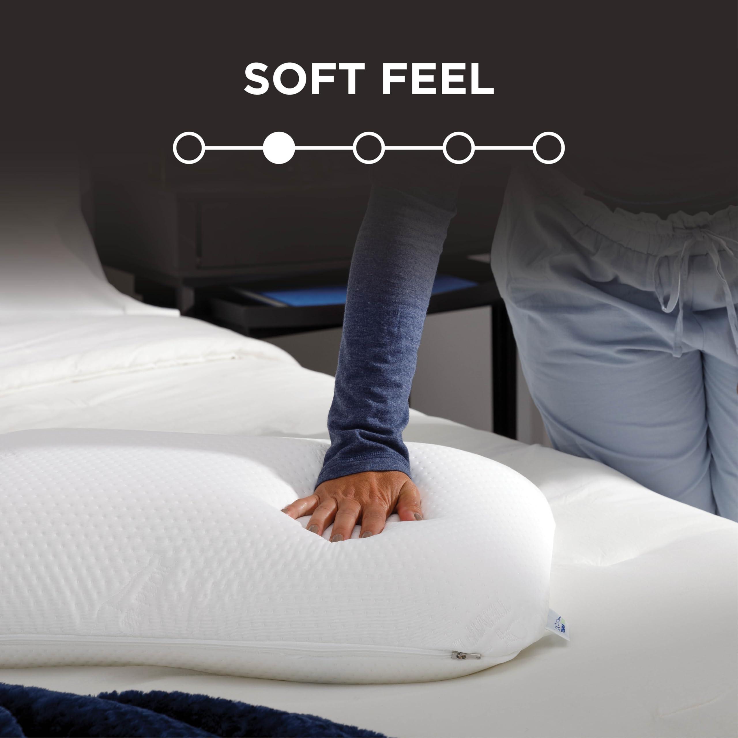 Tempur-Pedic Memory Foam Symphony Pillow Luxury Soft Feel, Standard, White - Image 3