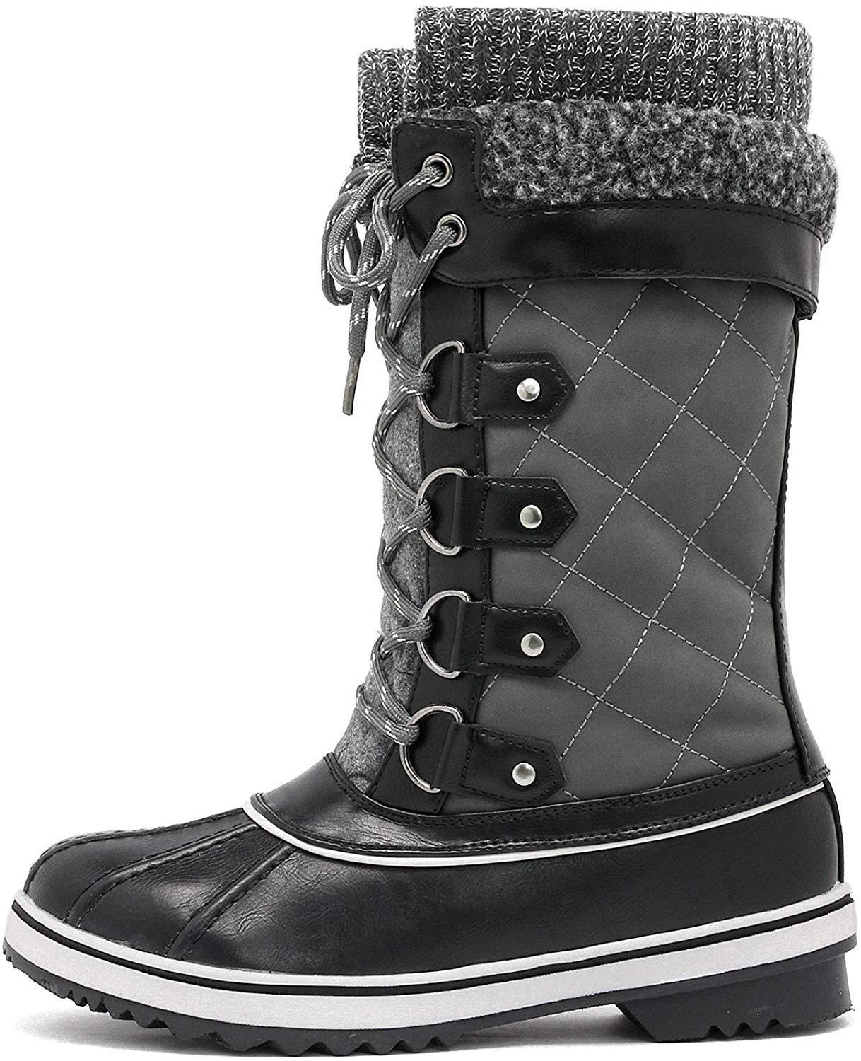 DREAM PAIRS Women's Mid-Calf Waterproof Winter Snow Boots MONTE_02 - Image 3