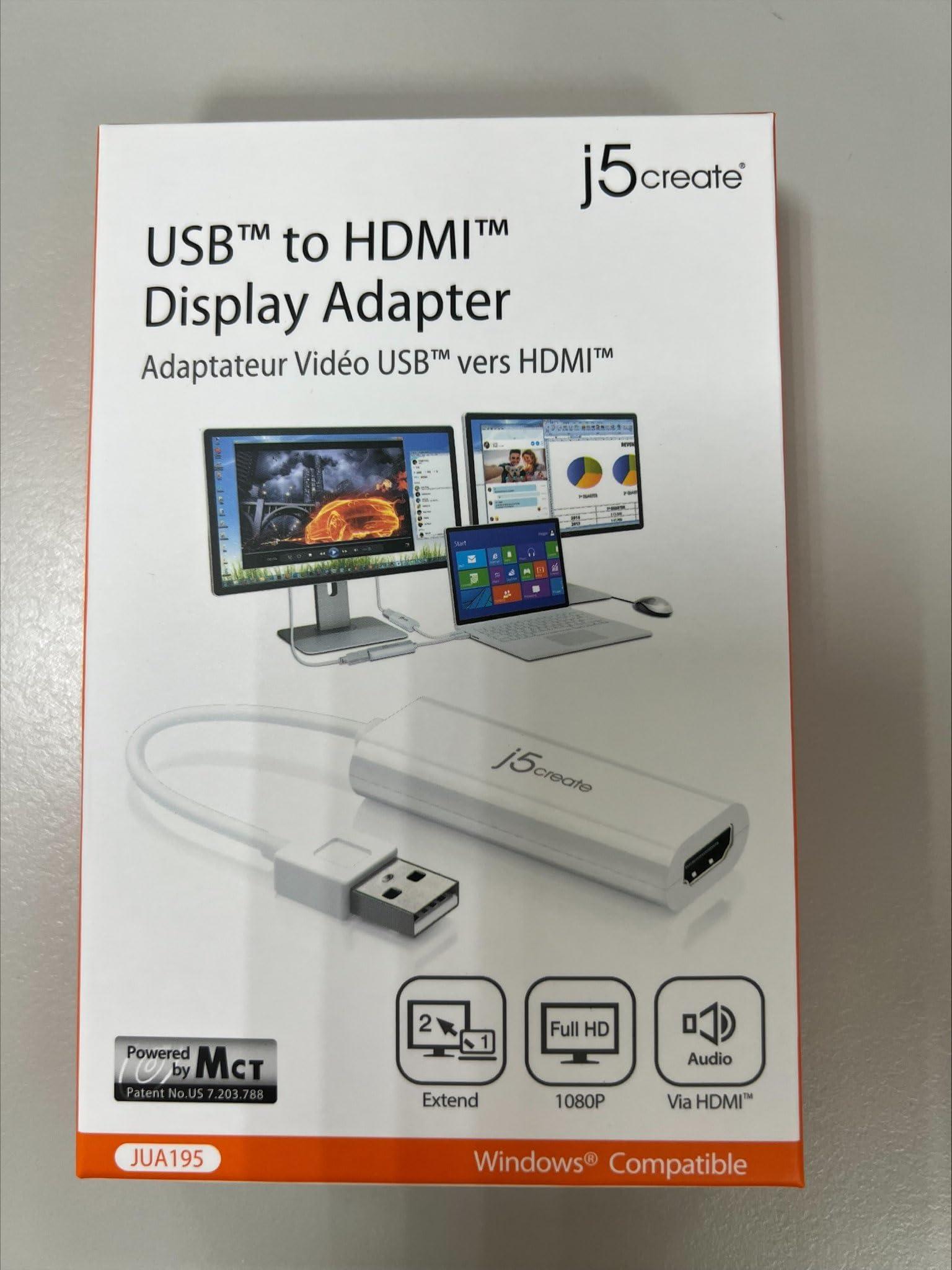 j5create USB to HDMI Display Adapter- USB to HDMI 1080P Cable Converter Adapter for Windows (JUA195) - Image 12