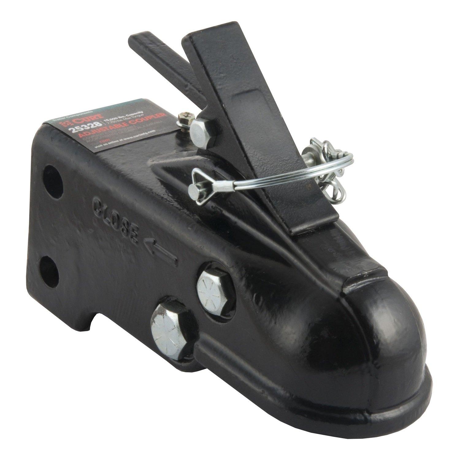 CURT 25328 Channel-Mount Adjustable Trailer Coupler, 2-5/16-Inch Hitch Ball, 15,000 lbs, B - Image 6