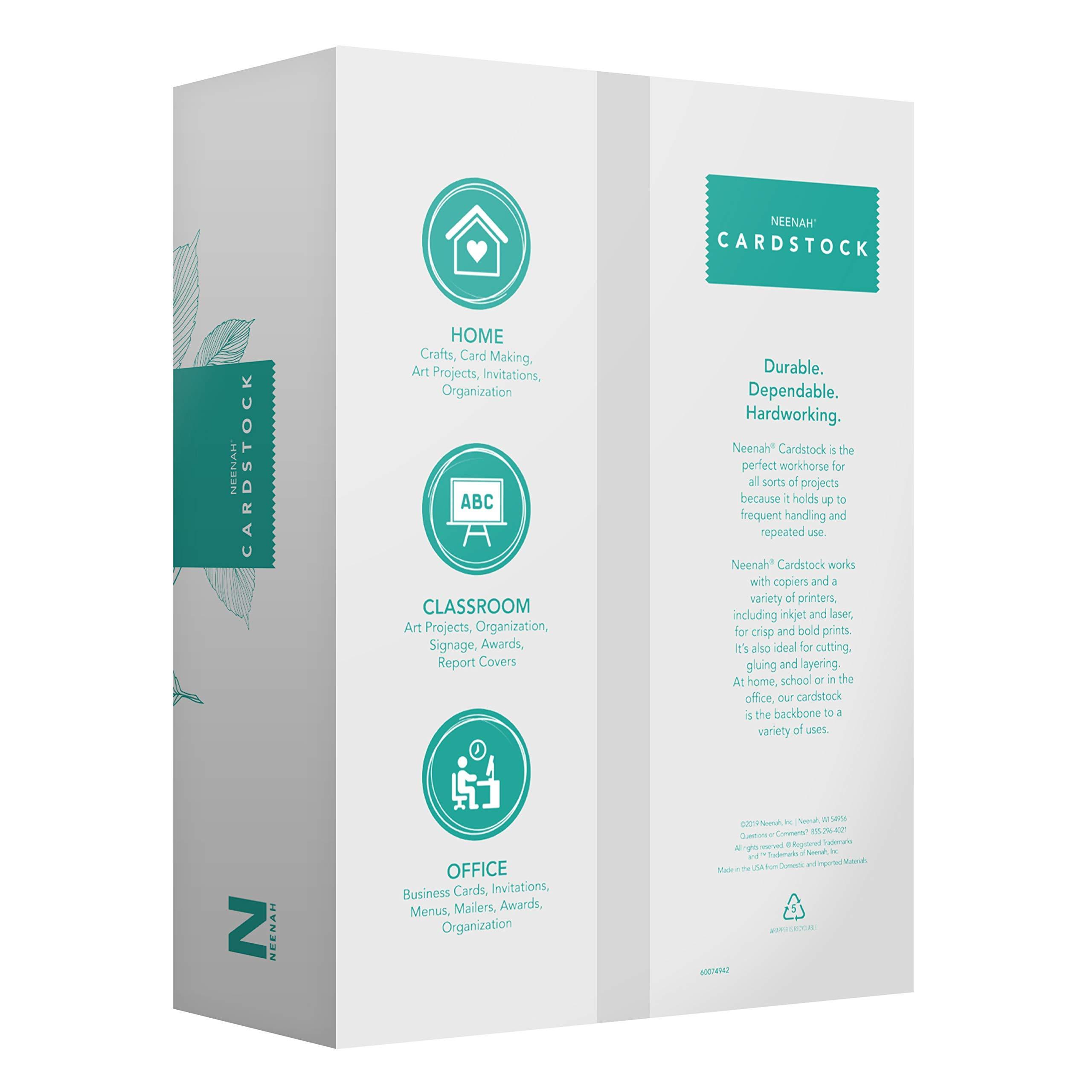 Neenah White Index Paper, Mediumweight, 300 Sheets, 199 gsm, 94 Brightness, 8.5" x 11" - MORE SHEETS! (91635) - Image 8