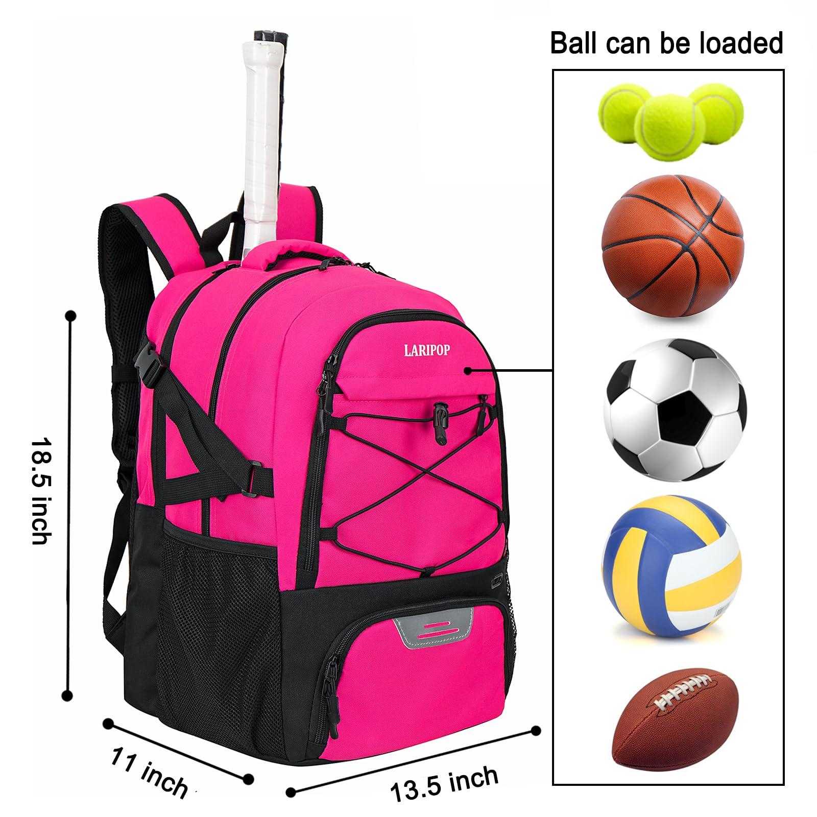 LARIPOP Tennis Bag Tennis Backpack for Women and Men 2 Rackets with Separate Shoe Compartment - Image 2